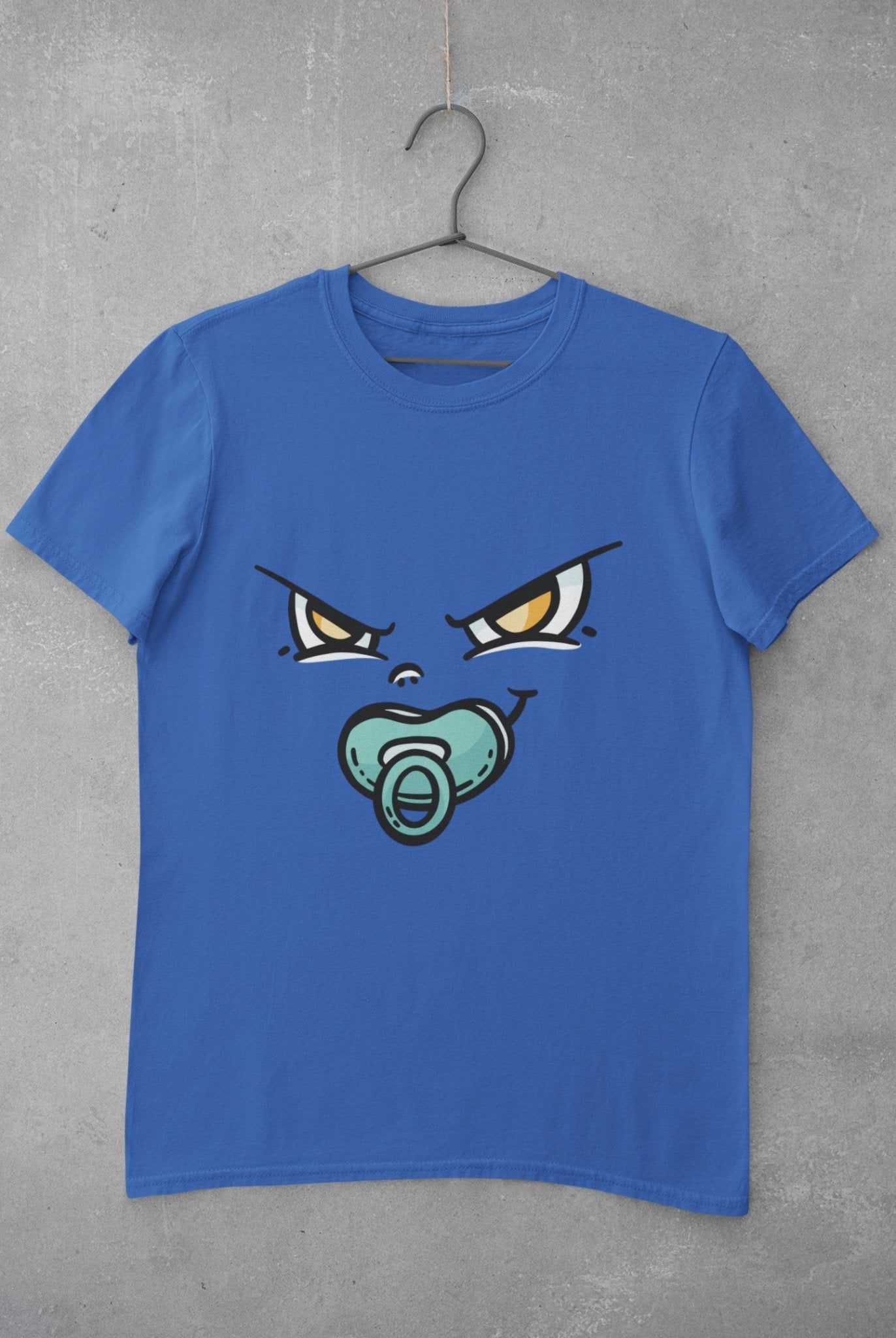 Baby Face Mens Half Sleeves T-shirt- FunkyTeesClub - Funky Tees Club