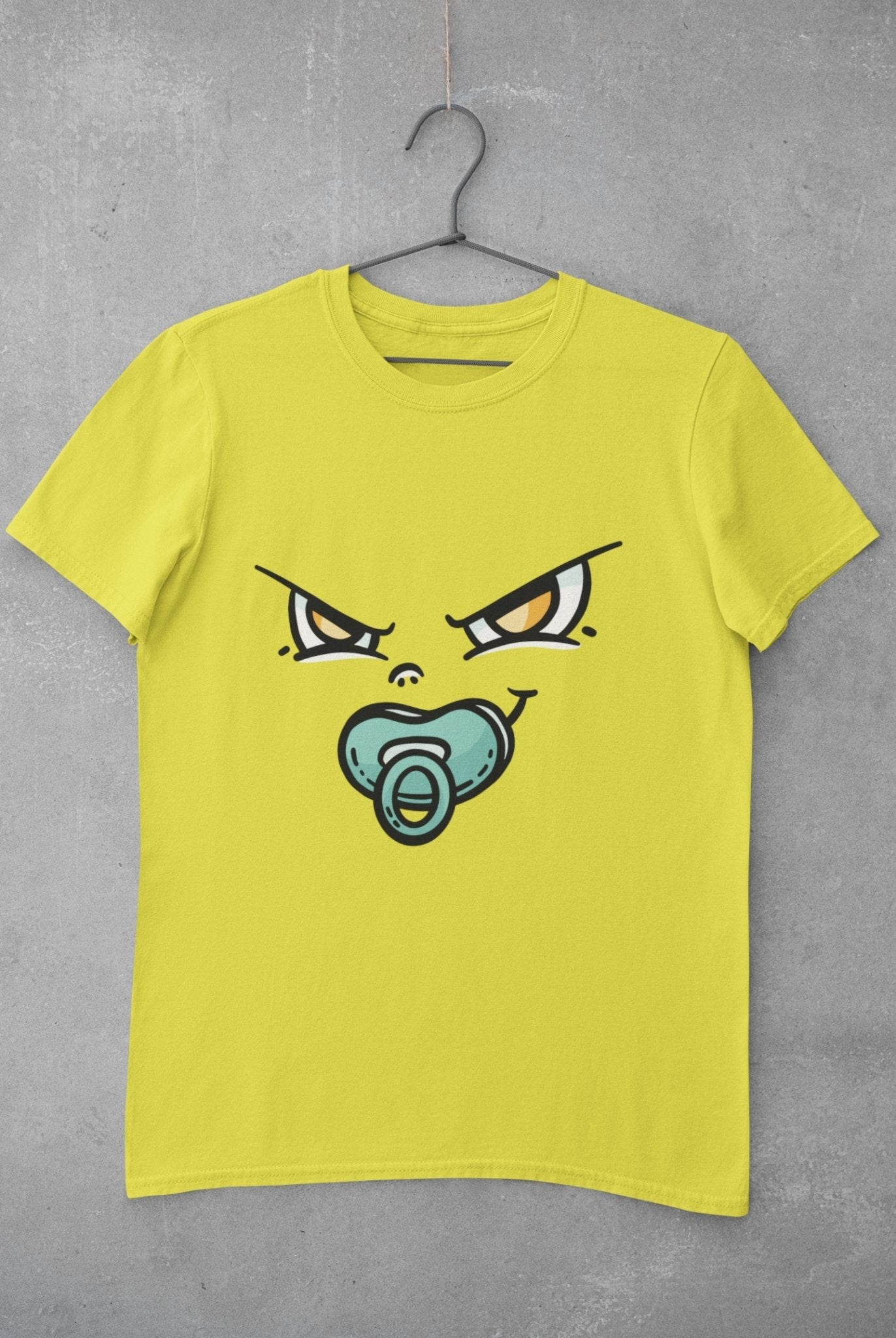 Baby Face Mens Half Sleeves T-shirt- FunkyTeesClub - Funky Tees Club