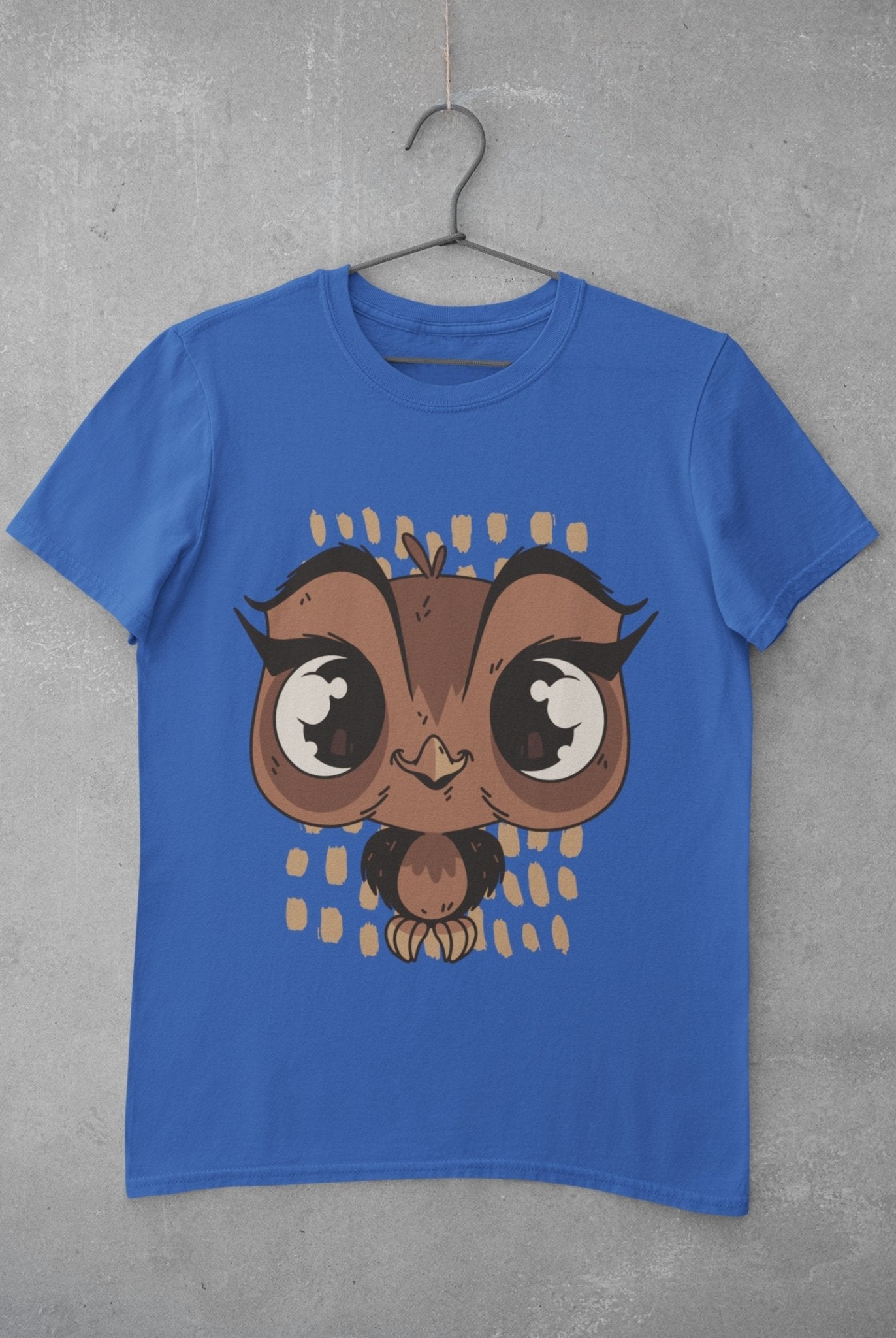 Baby Owl Women Half Sleeves T-shirt- FunkyTeesClub - Funky Tees Club