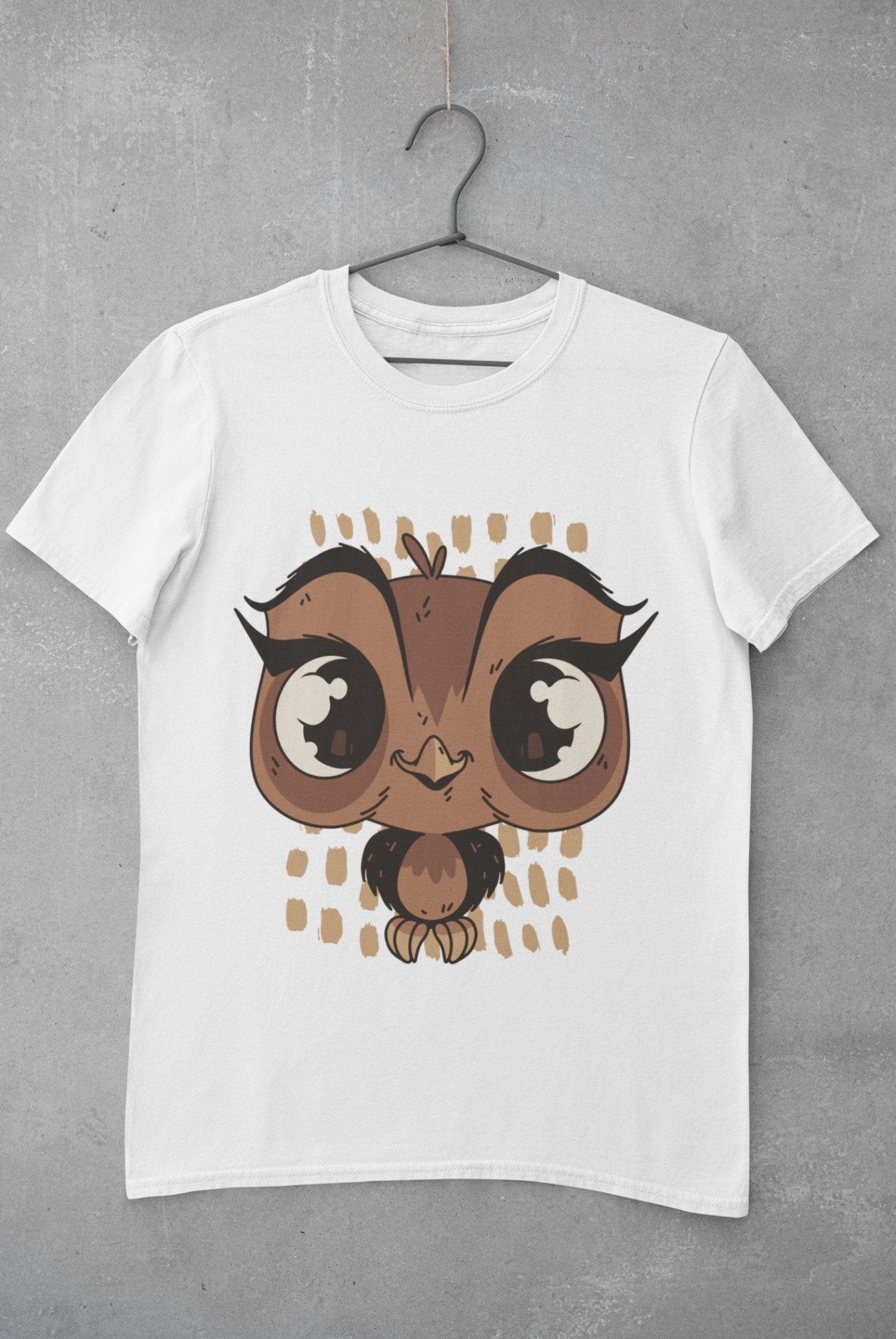 Baby Owl Women Half Sleeves T-shirt- FunkyTeesClub - Funky Tees Club