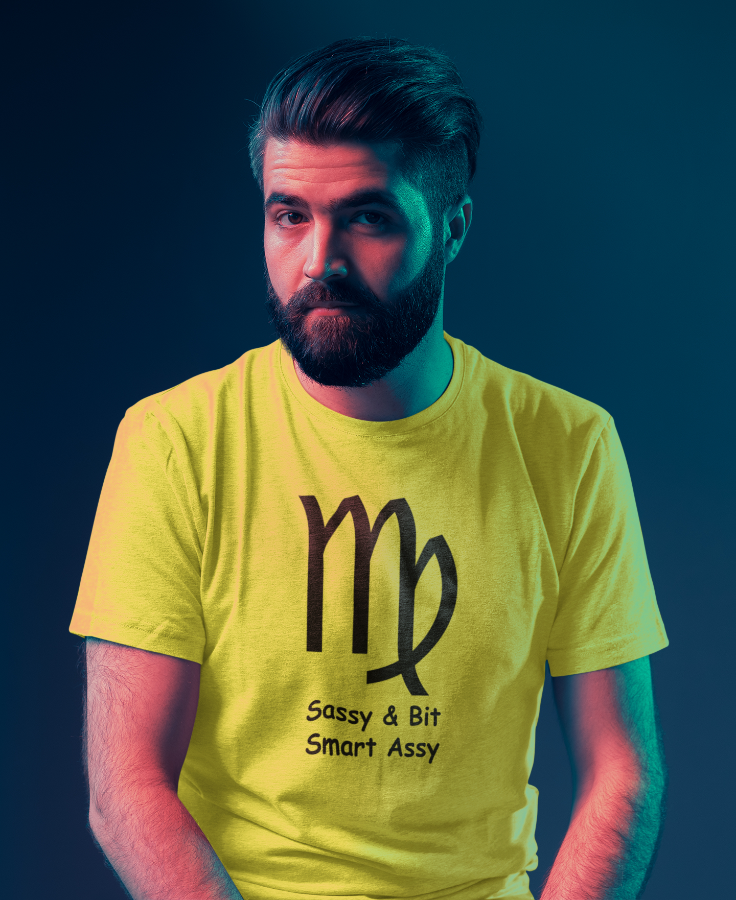 Virgo Zodiac Sign Mens Half Sleeves T-shirt- FunkyTeesClub