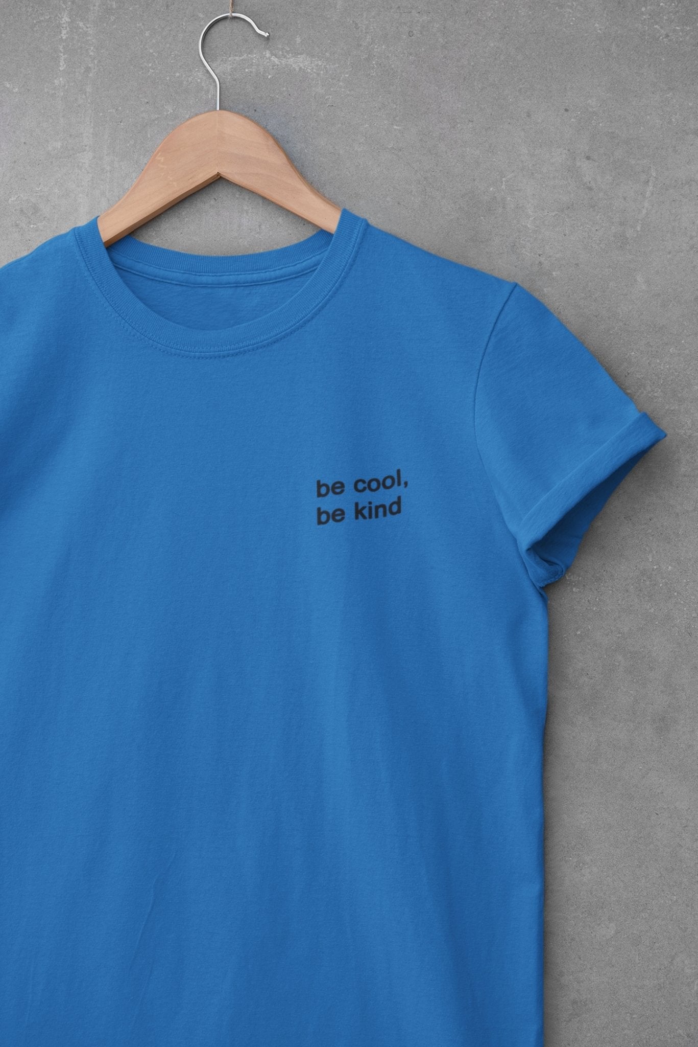 Be Cool Be Kind Minimal Mens Half Sleeves T-shirt- FunkyTeesClub - Funky Tees Club