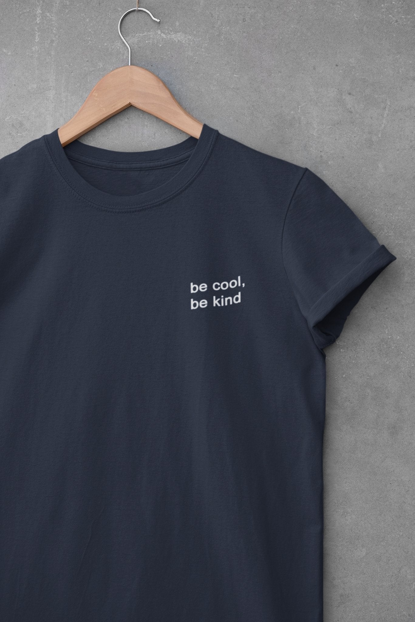 Be Cool Be Kind Minimal Womens Half Sleeves T-shirt- FunkyTeesClub - Funky Tees Club
