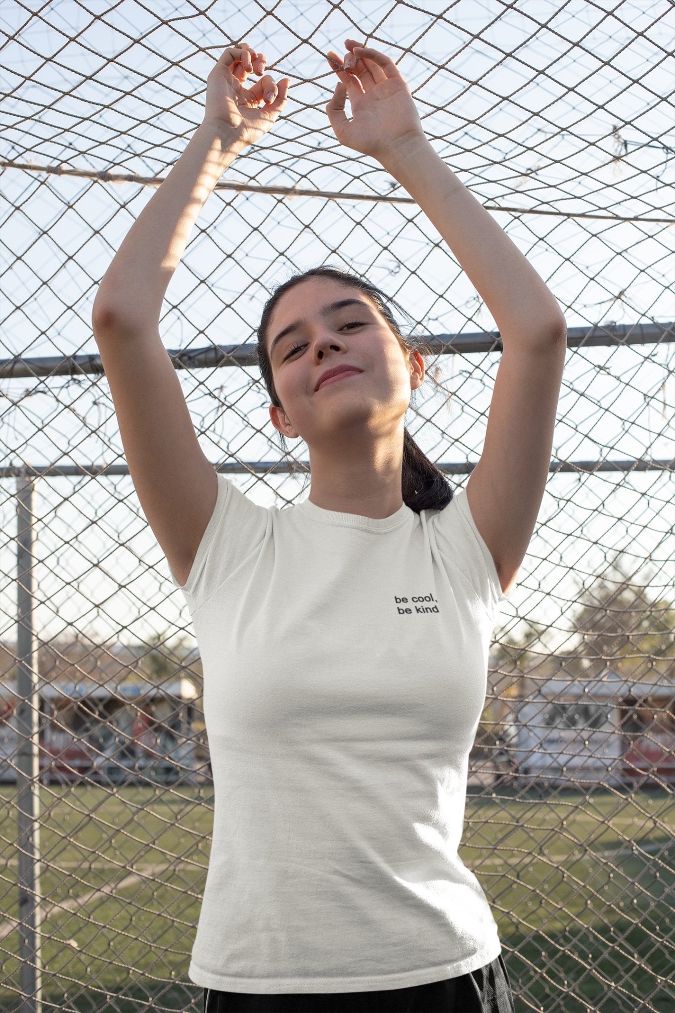 Be Cool Be Kind Minimal Womens Half Sleeves T-shirt- FunkyTeesClub - Funky Tees Club