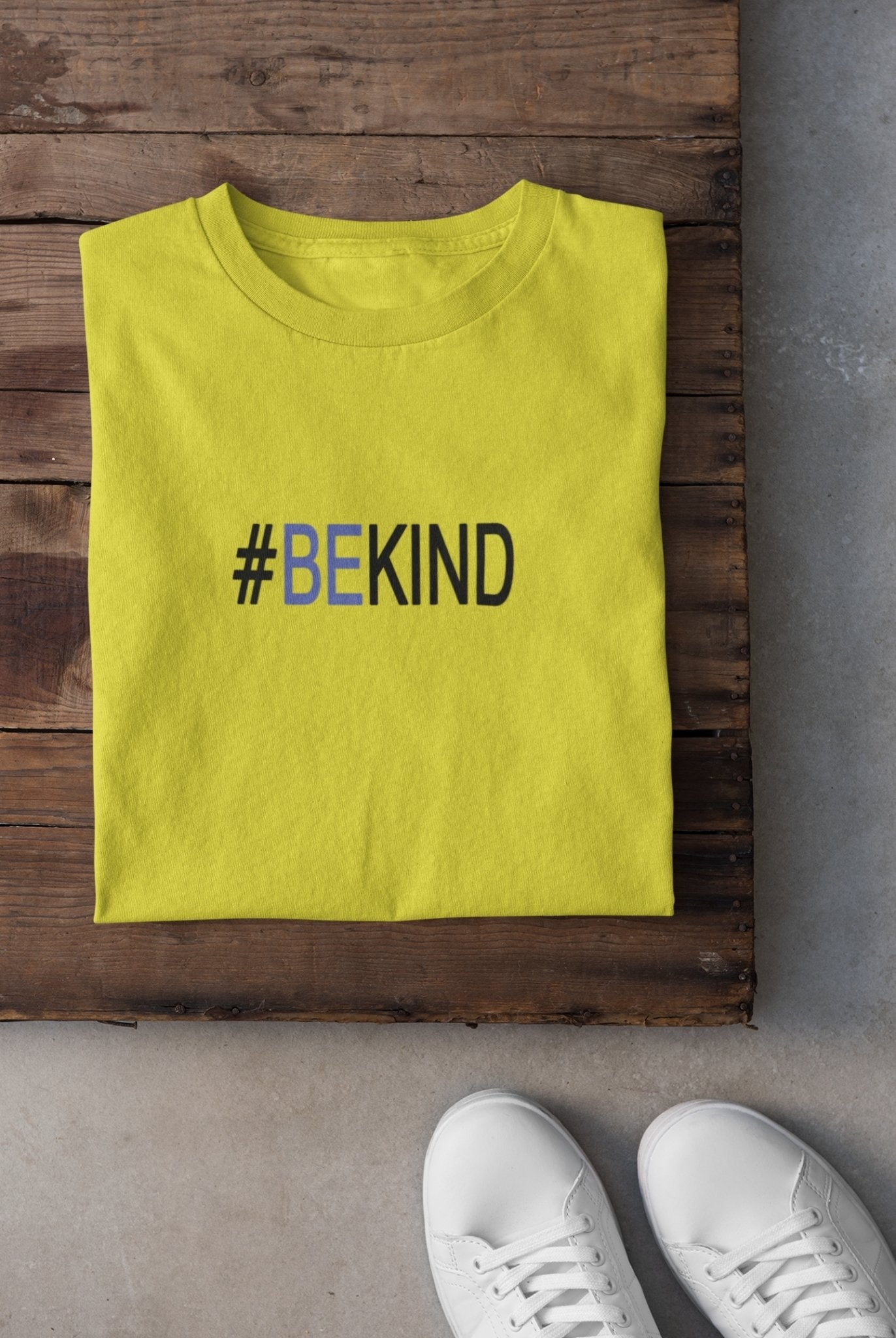 Be Kind Mens Half Sleeves T-shirt- FunkyTeesClub - Funky Tees Club