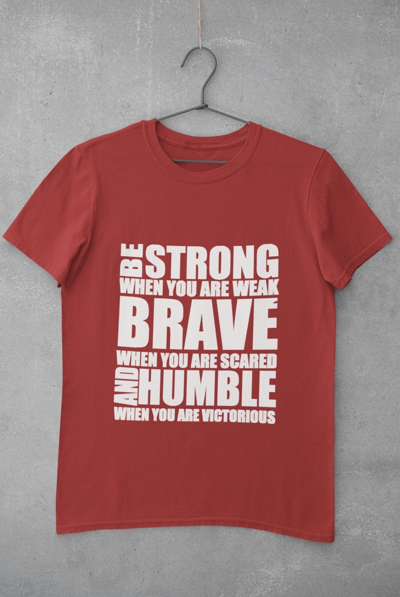 Be Strong Women Half Sleeves T-shirt- FunkyTeesClub - Funky Tees Club