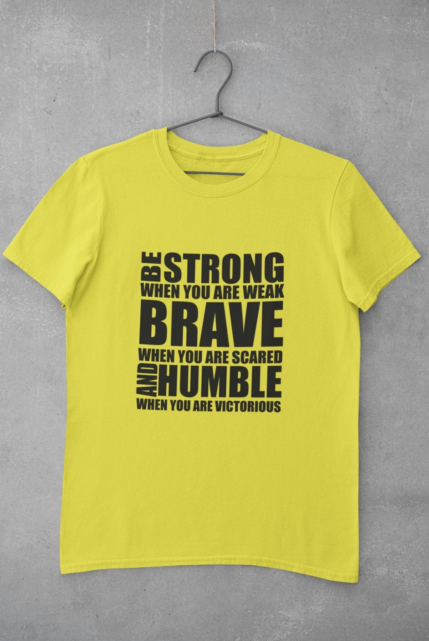 Be Strong Women Half Sleeves T-shirt- FunkyTeesClub - Funky Tees Club
