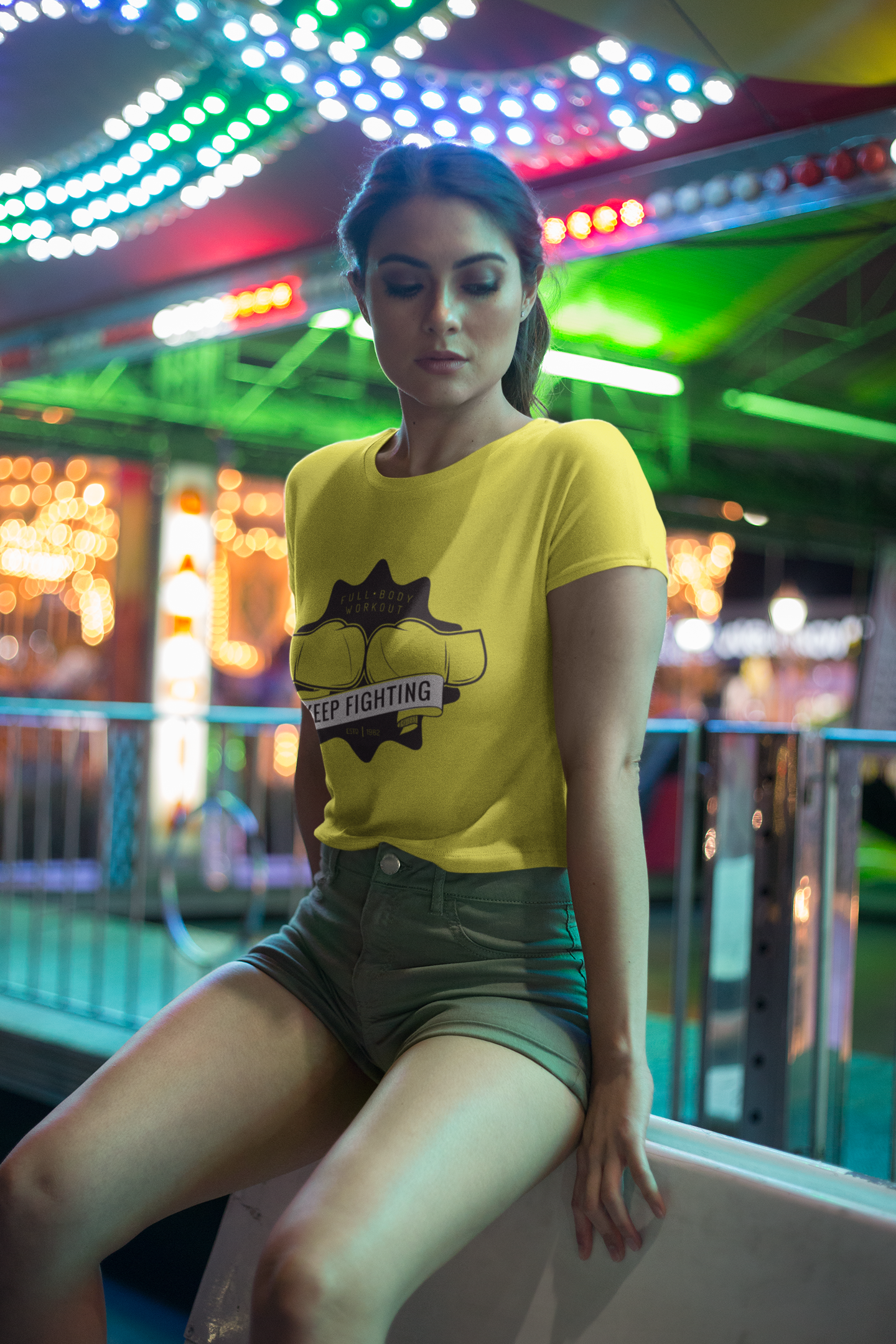 Fight Women Crop Top- FunkyTeesClub