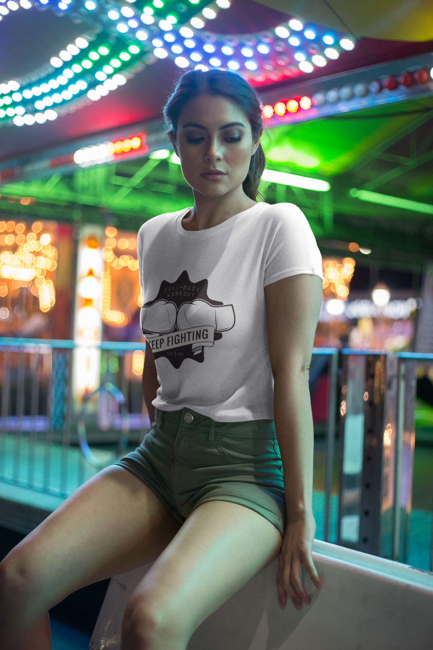Fight Women Crop Top- FunkyTeesClub