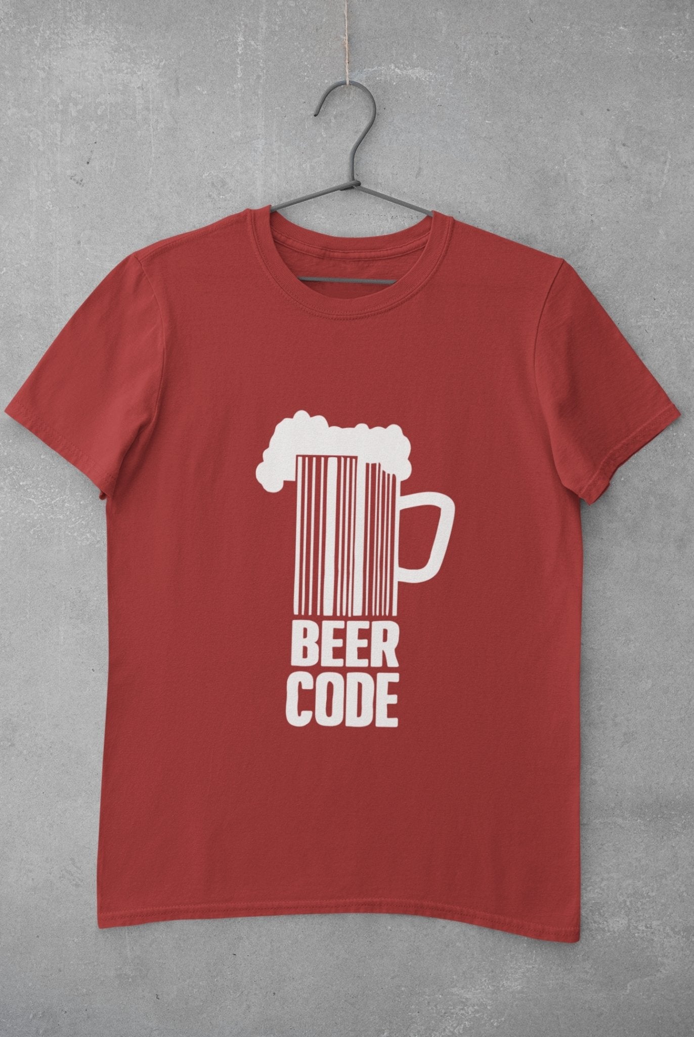 Beer Code Pub And Beer Mens Half Sleeves T-shirt- FunkyTeesClub - Funky Tees Club