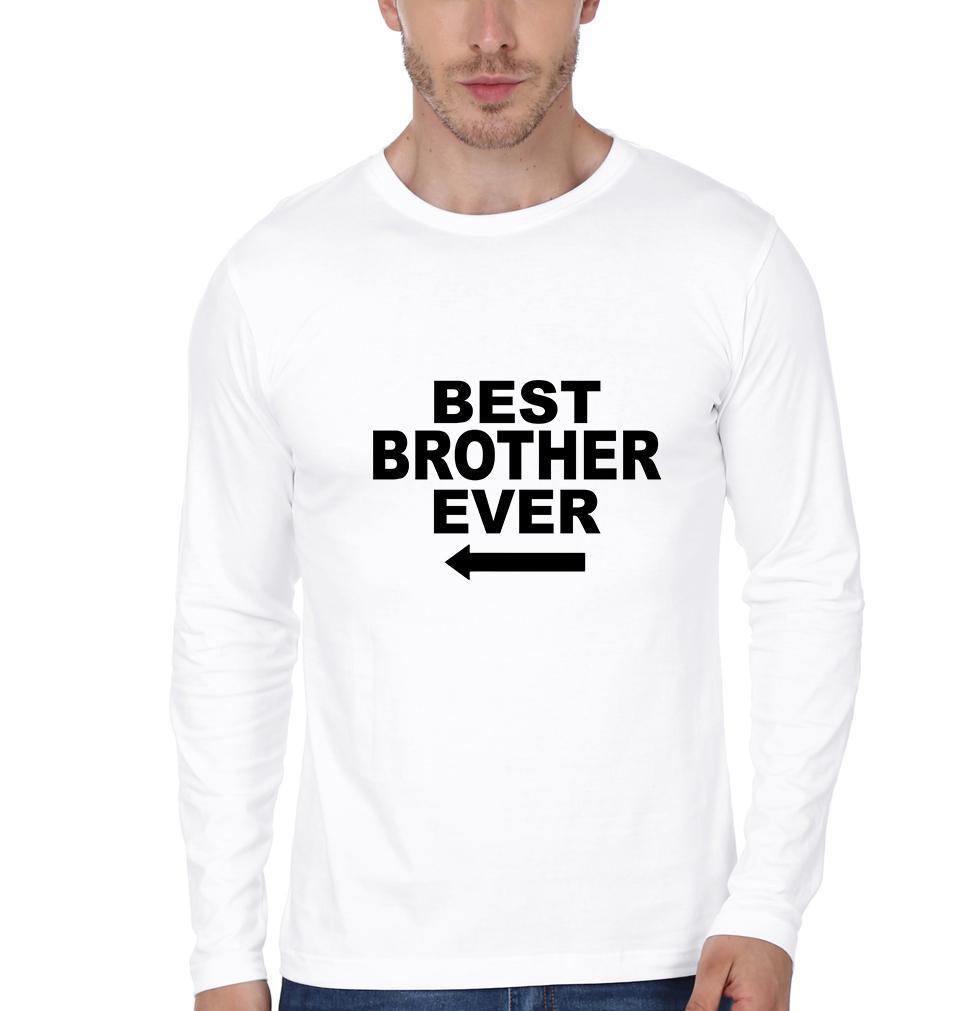 Best Brother Ever Brother-Brother Full Sleeves T-Shirts -FunkyTees - Funky Tees Club
