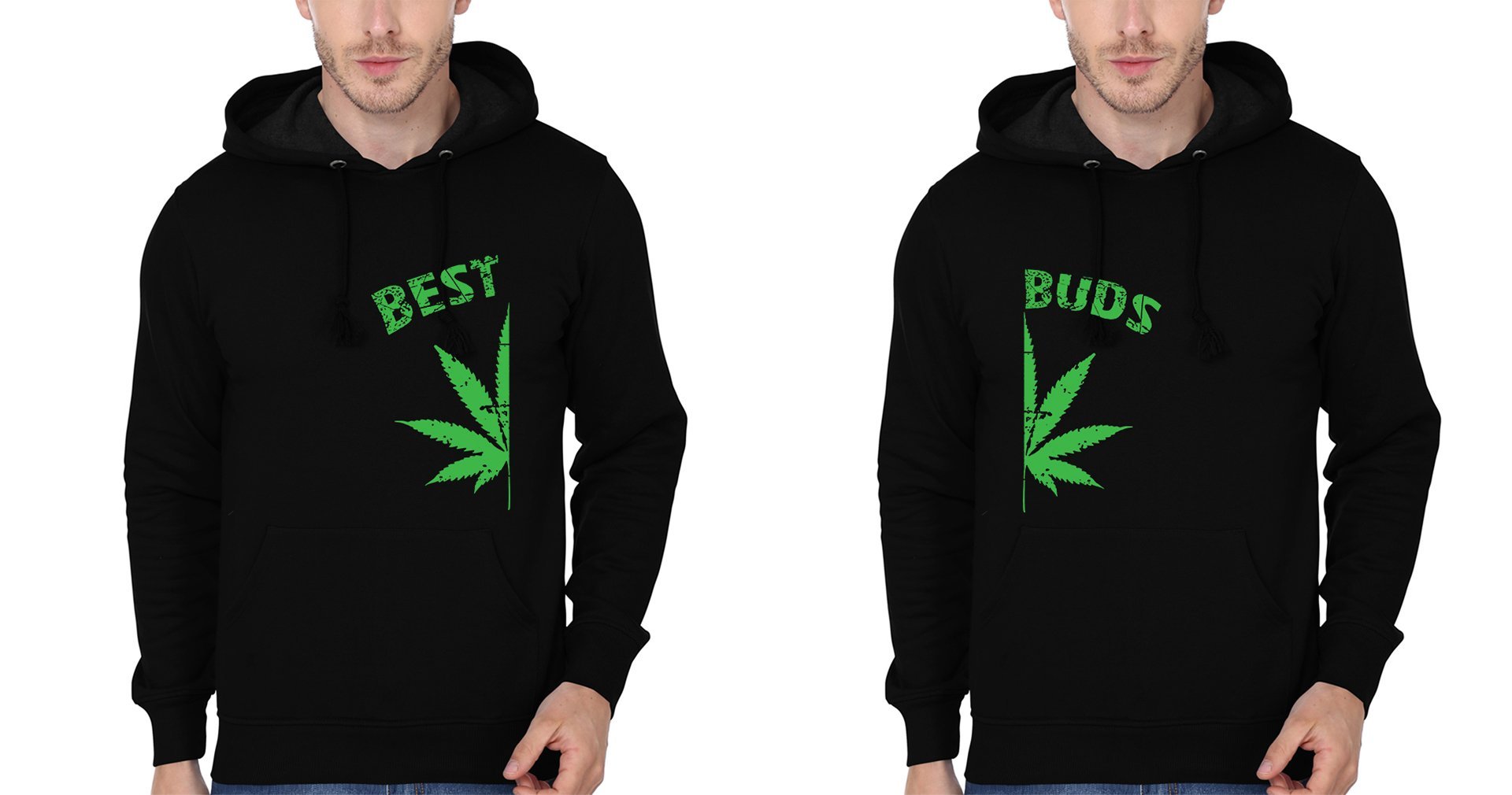 Best Buds BFF Hoodies-FunkyTees - Funky Tees Club