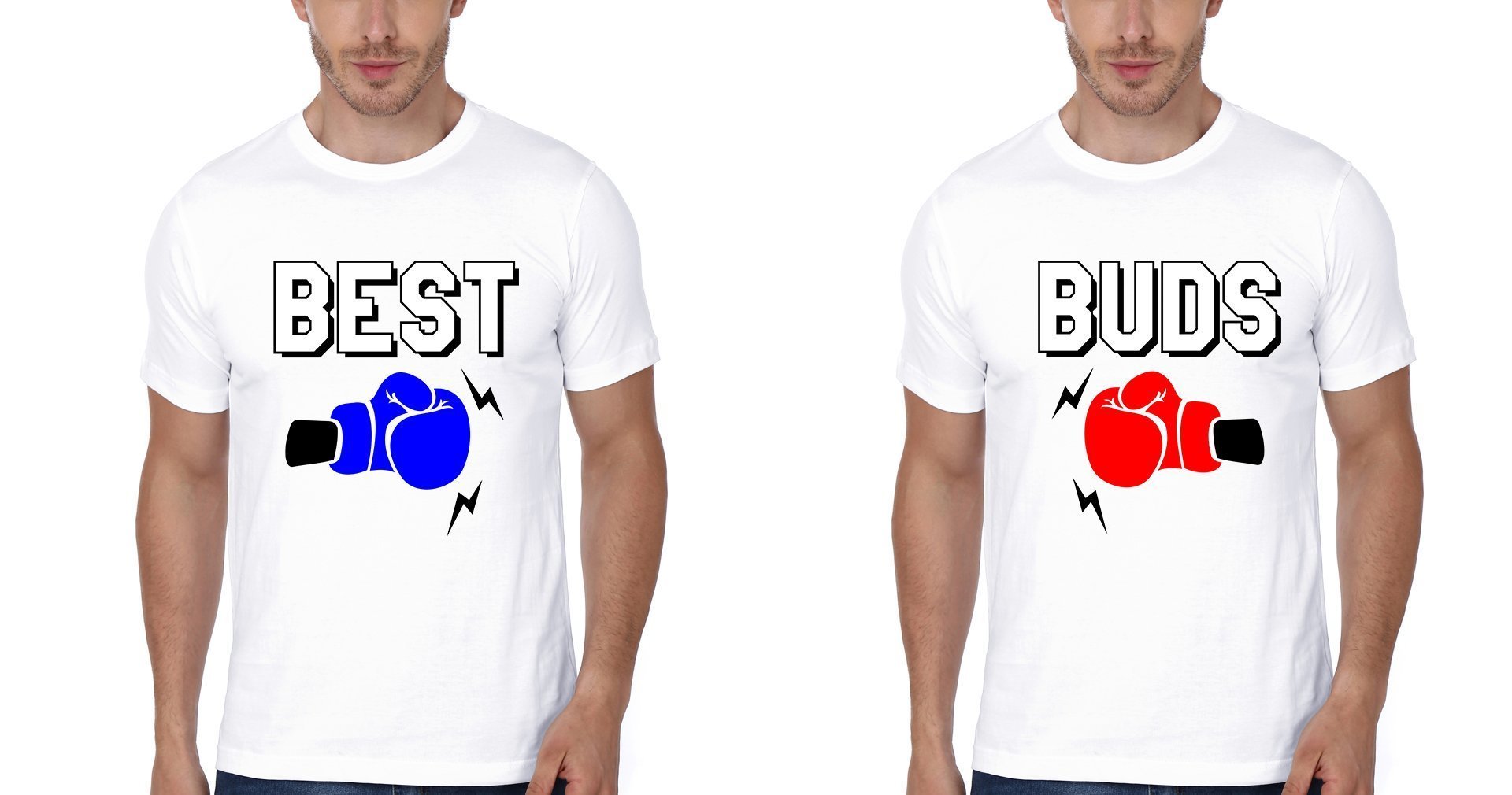 Best Buds Brother-Brother Half Sleeves T-Shirts -FunkyTees - Funky Tees Club