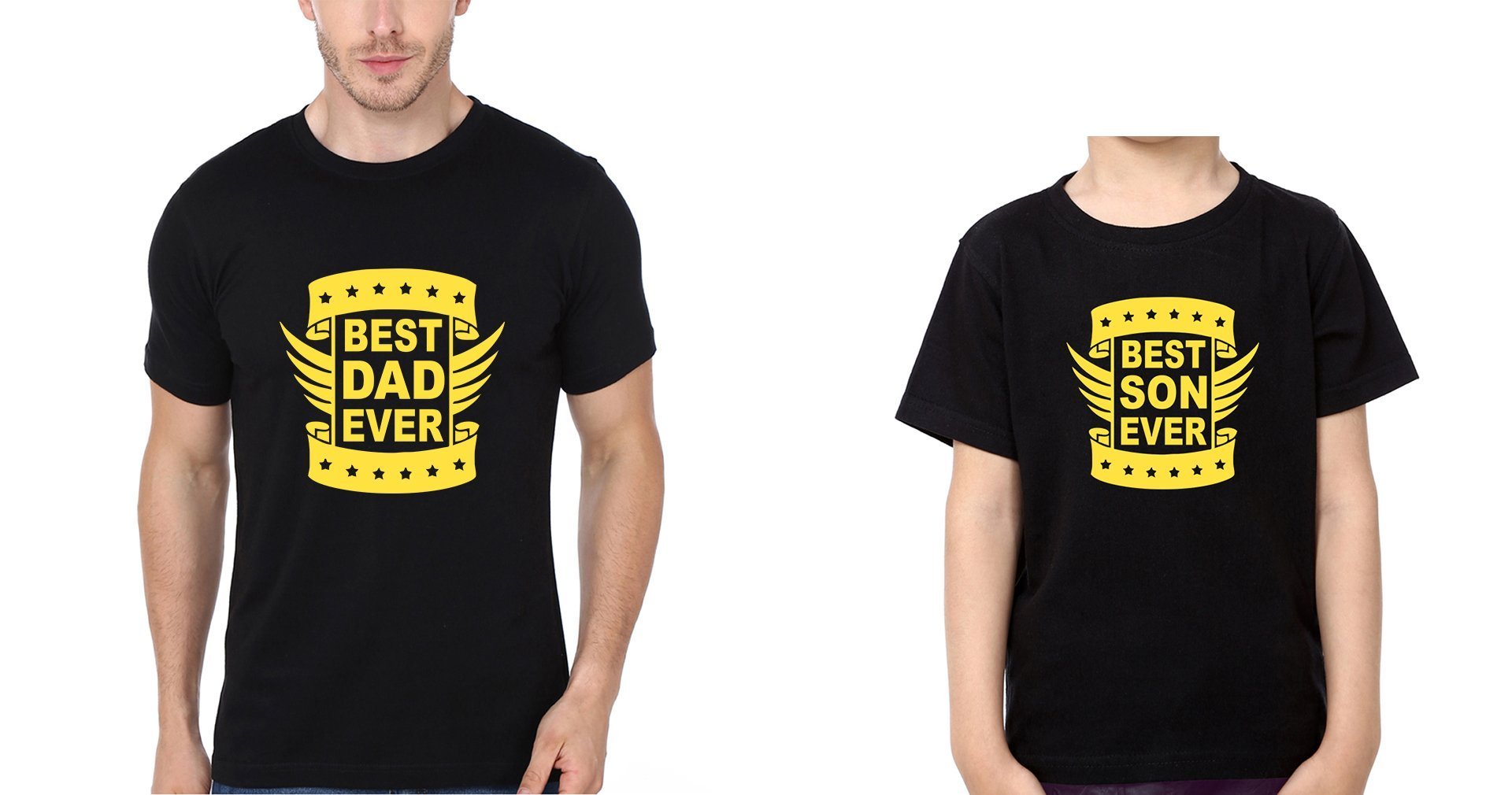 Best Dad Ever Best Son Ever Father and Son Matching T-Shirt- FunkyTeesClub - Funky Tees Club