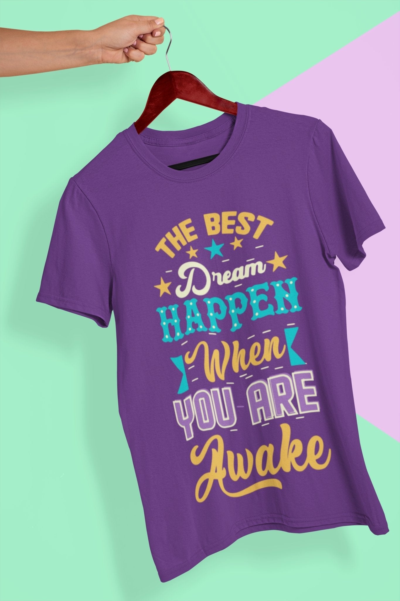 Best Dream Quotes Mens Half Sleeves T-shirt- FunkyTeesClub - Funky Tees Club