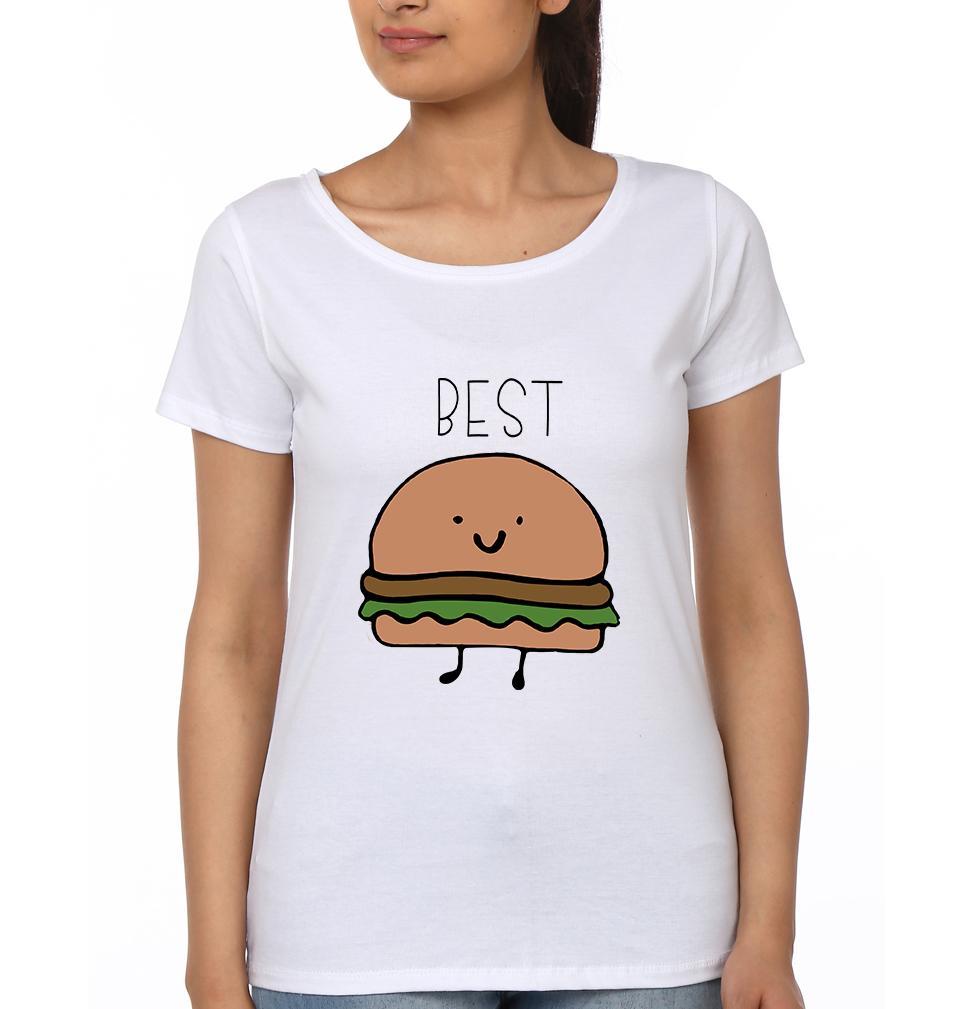 Best Friend BFF Half Sleeves T-Shirts-FunkyTees - Funky Tees Club