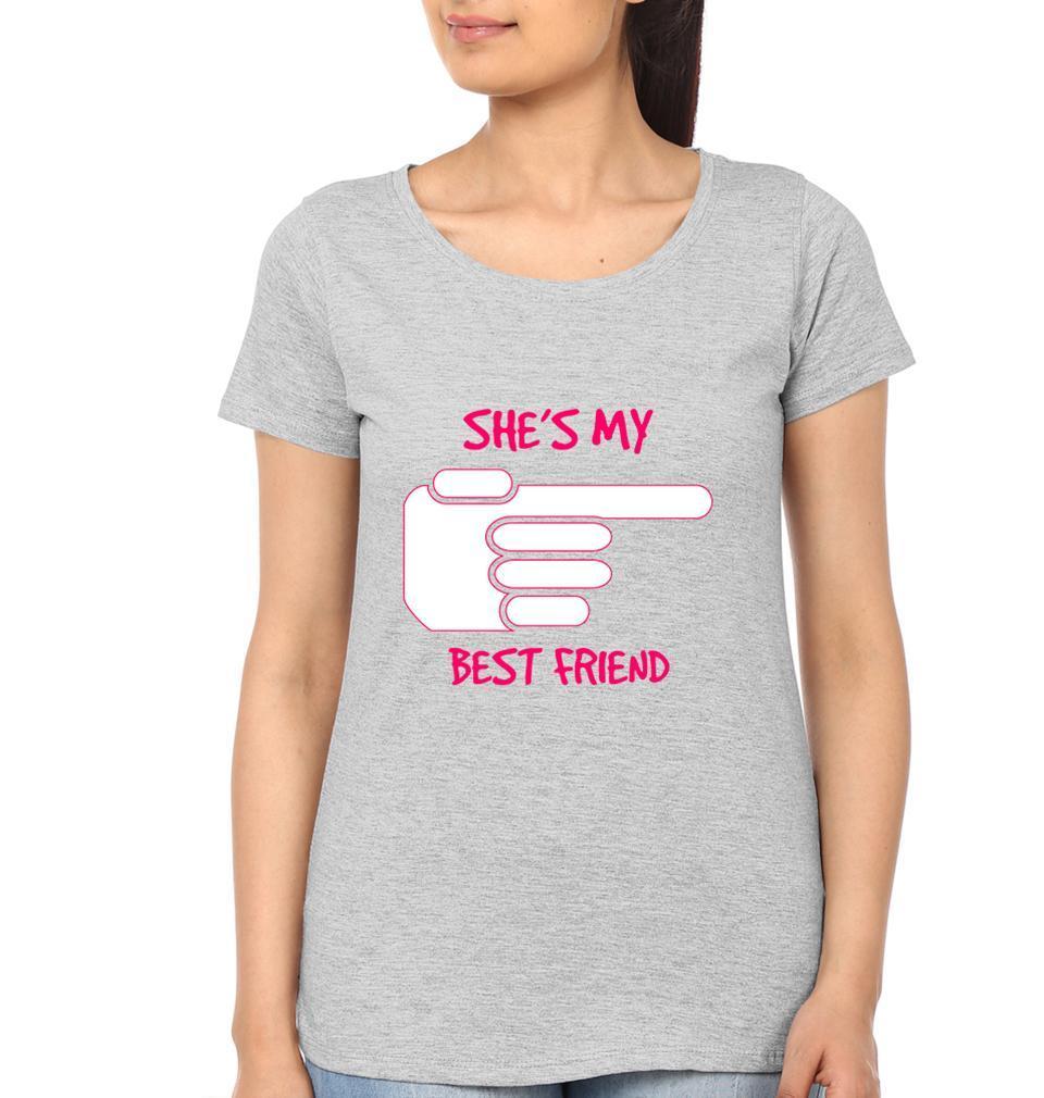 Best Friend BFF Half Sleeves T-Shirts-FunkyTees - Funky Tees Club