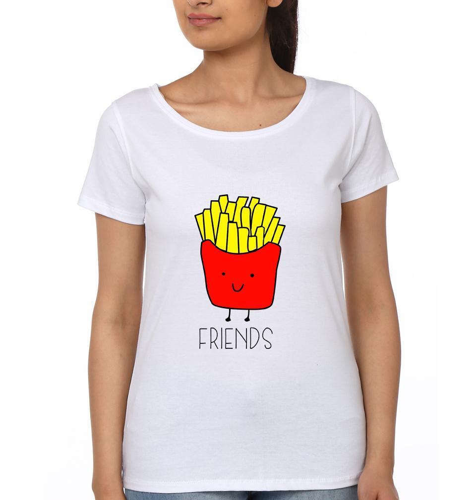 Best Friend BFF Half Sleeves T-Shirts-FunkyTees - Funky Tees Club