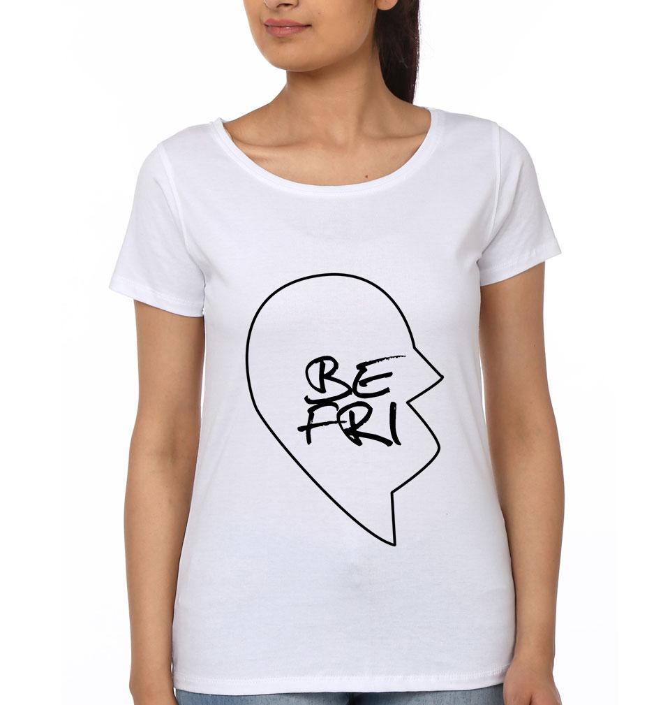 Best Friends BFF Half Sleeves T-Shirts-FunkyTees - Funky Tees Club