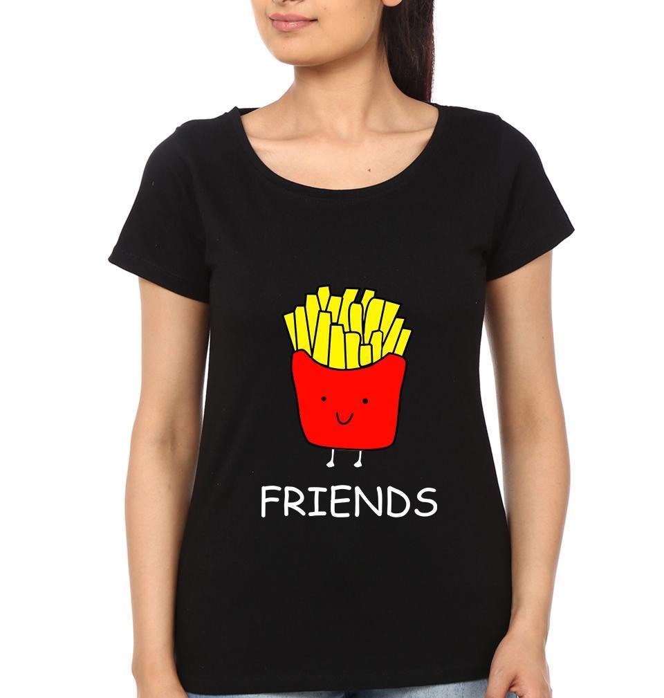 Best Friends BFF Half Sleeves T-Shirts-FunkyTees - Funky Tees Club