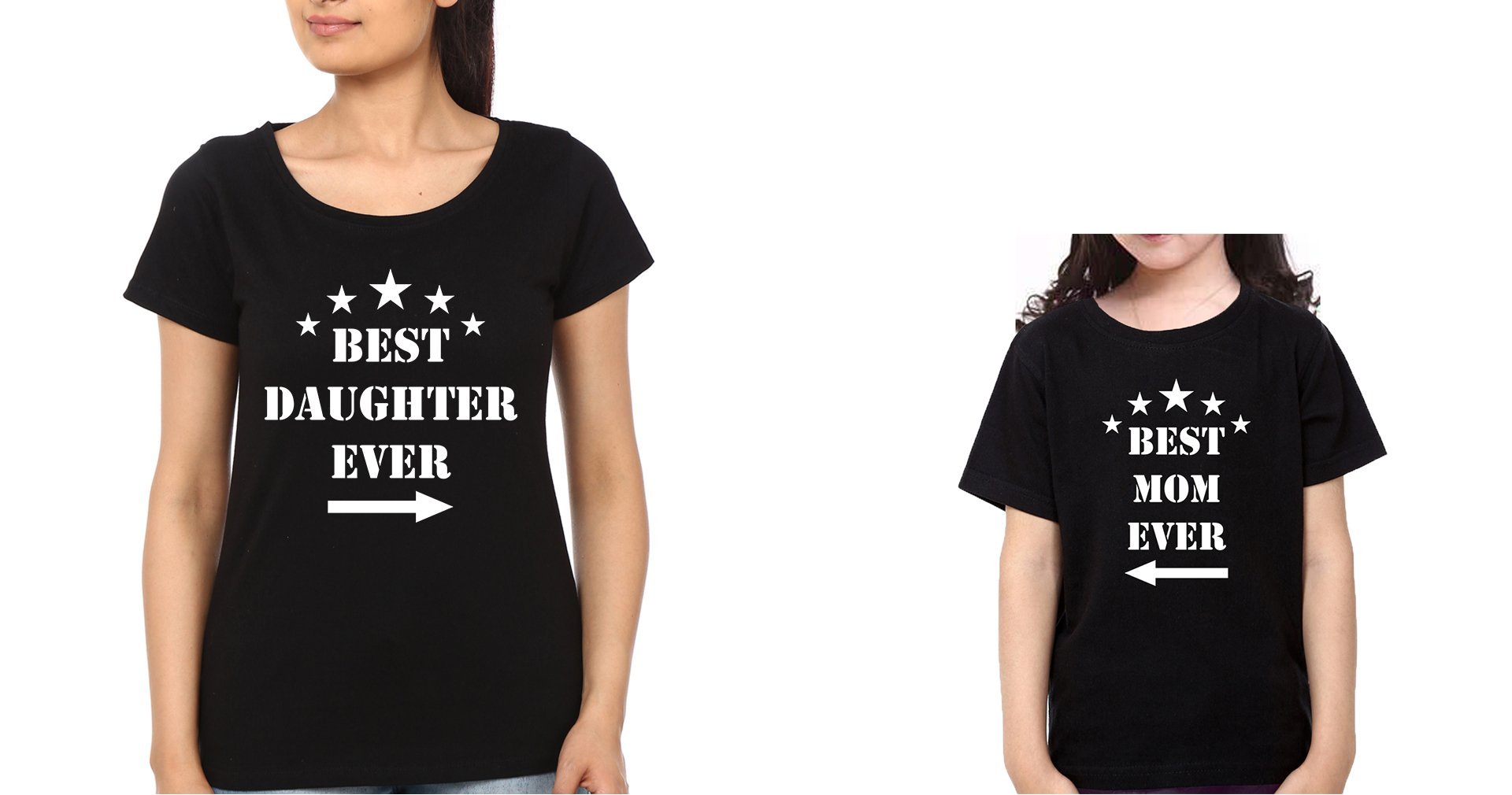 Best Mom Ever Best Kid Ever Mother and Daughter Matching T-Shirt- FunkyTeesClub - Funky Tees Club