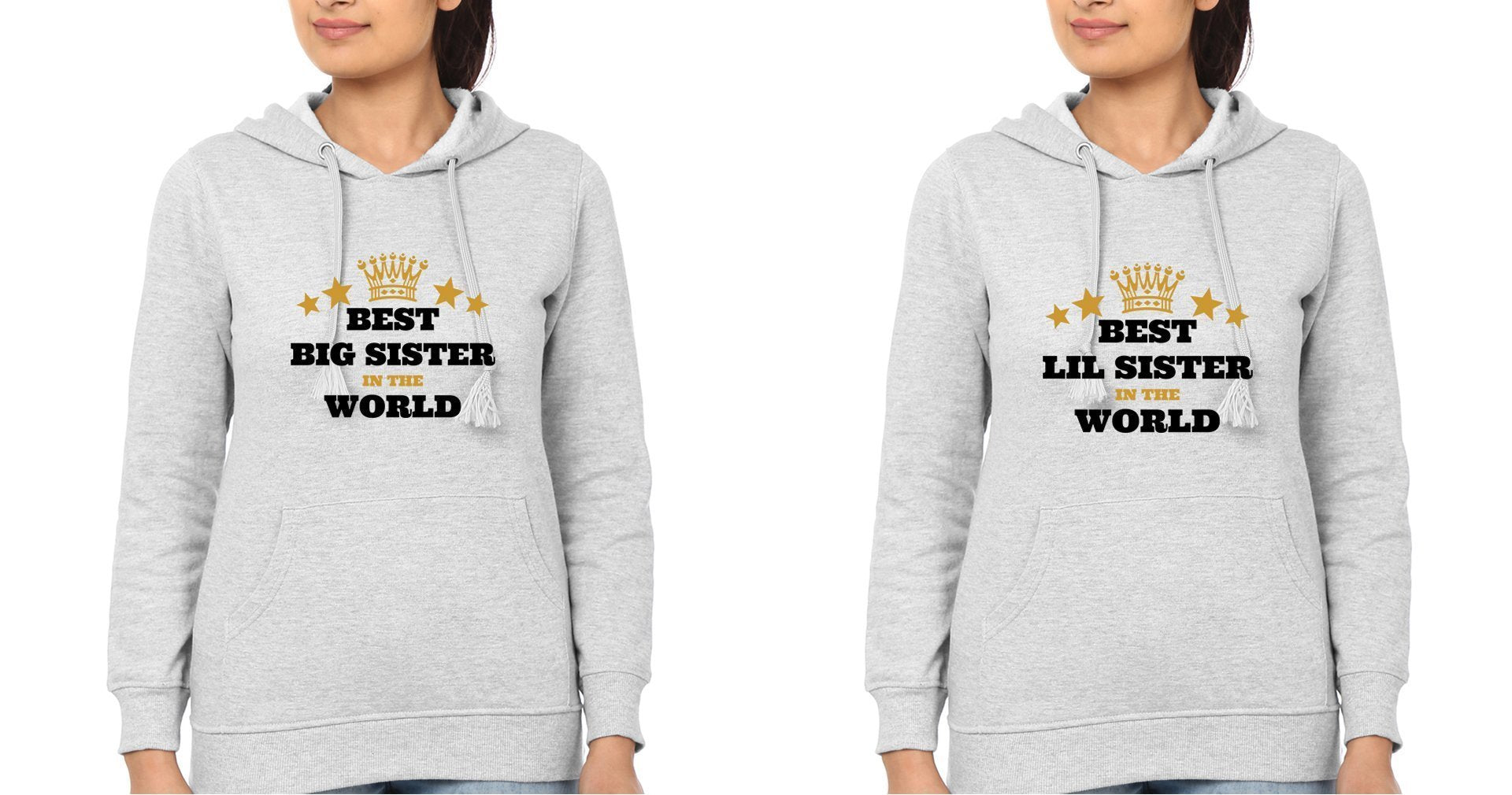 Best Sister Sister Hoodies-FunkyTees - Funky Tees Club