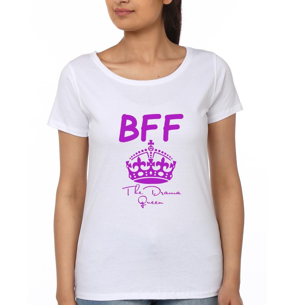 BFF Half Sleeves T-Shirts-FunkyTees - Funky Tees Club