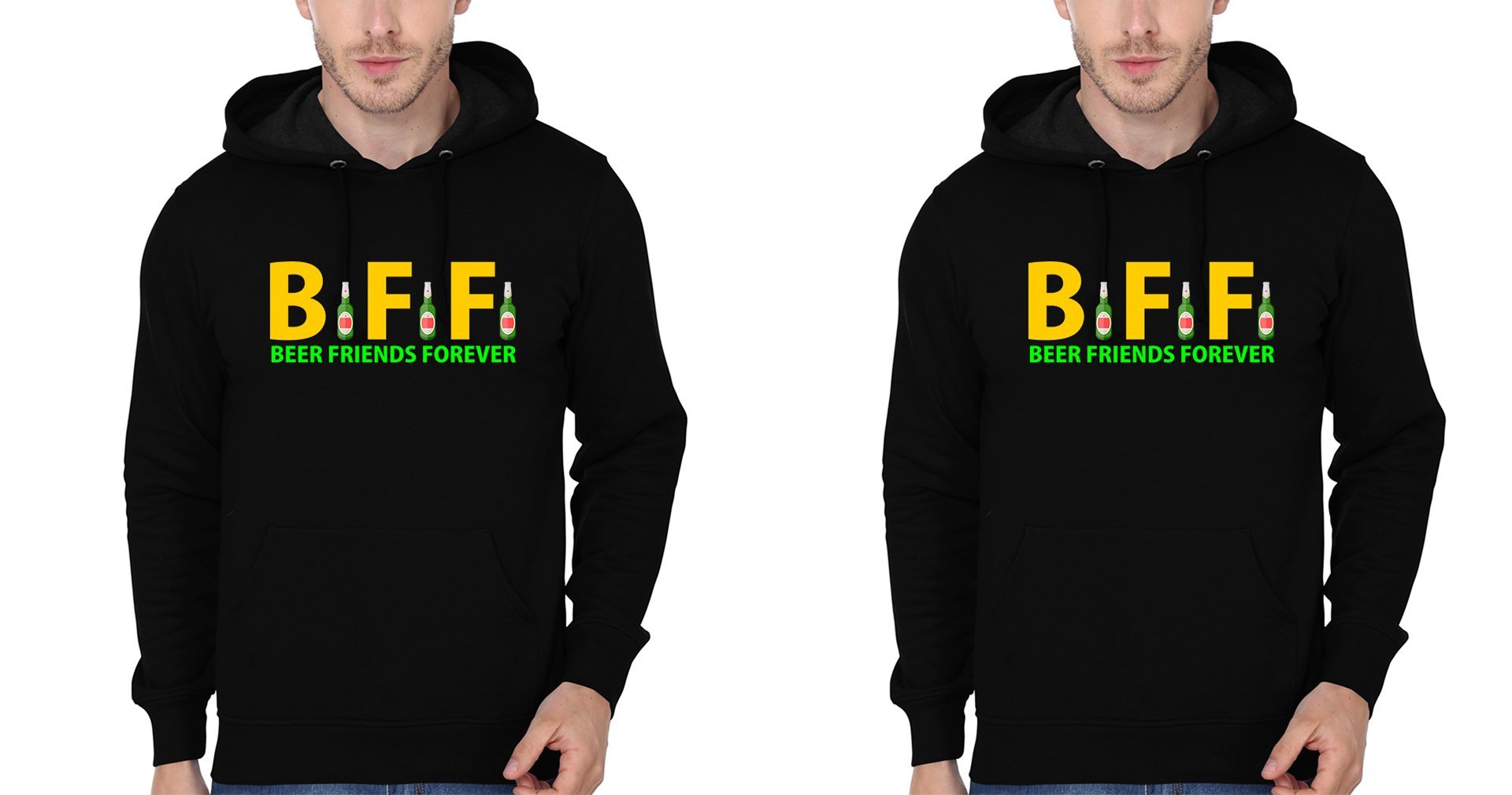 BFF Hoodies-FunkyTees - Funky Tees Club