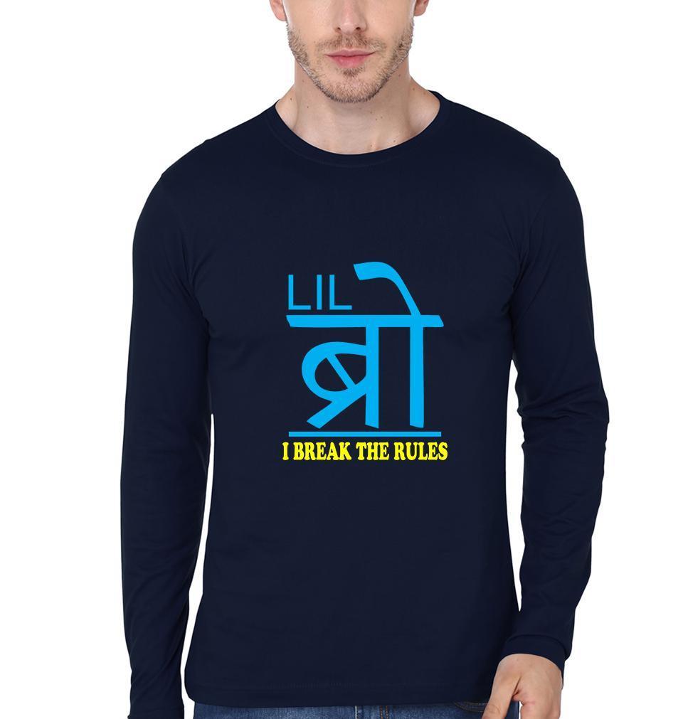 Big Bro Lil Bro Brother-Brother Full Sleeves T-Shirts -FunkyTees - Funky Tees Club