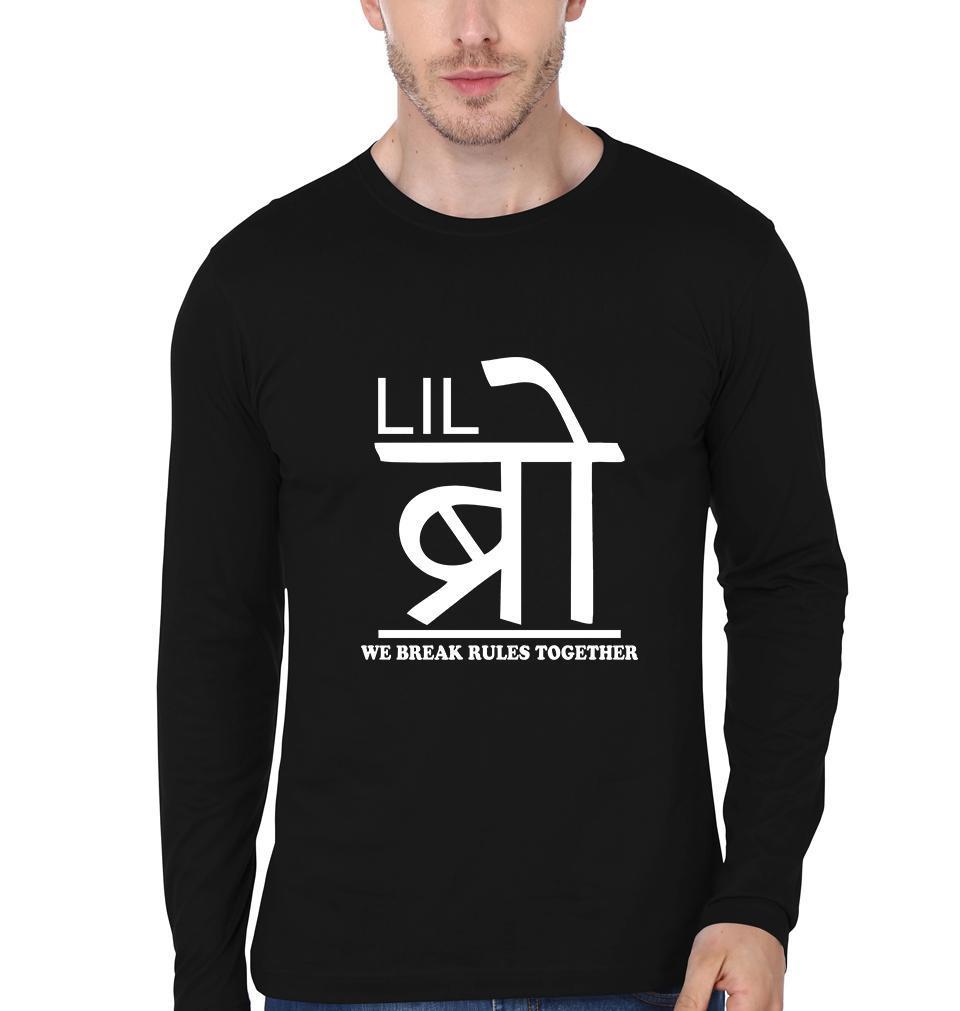 Big Bro Lil Bro We Break The Rules together Brother-Brother Full Sleeves T-Shirts -FunkyTees - Funky Tees Club