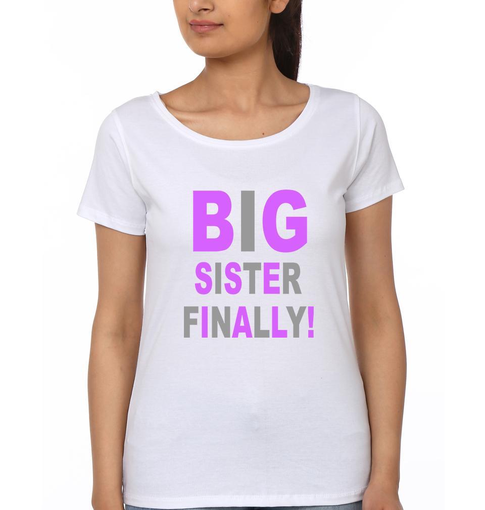Big brother Again! Big Sister Finally! Brother-Sister Half Sleeves T-Shirts -FunkyTees - Funky Tees Club