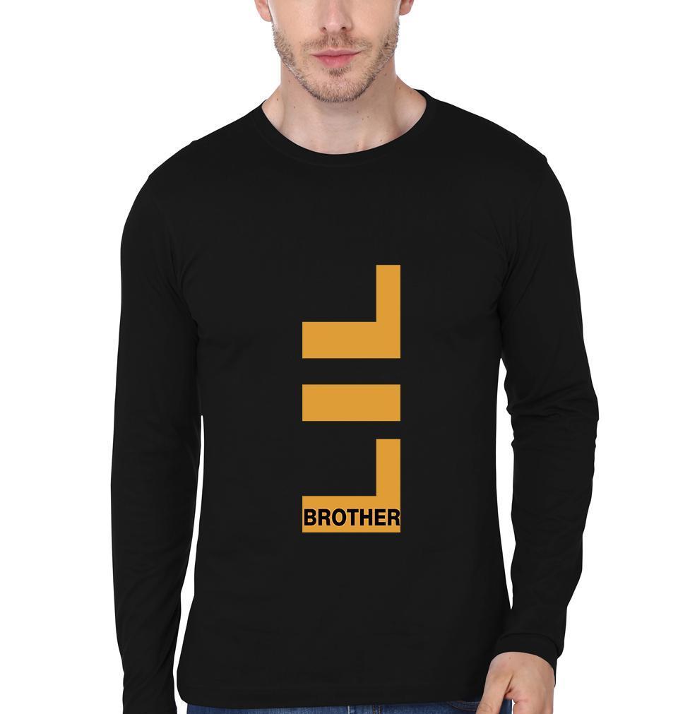 Big Brother Lil Brother-Brother Full Sleeves T-Shirts -FunkyTees - Funky Tees Club