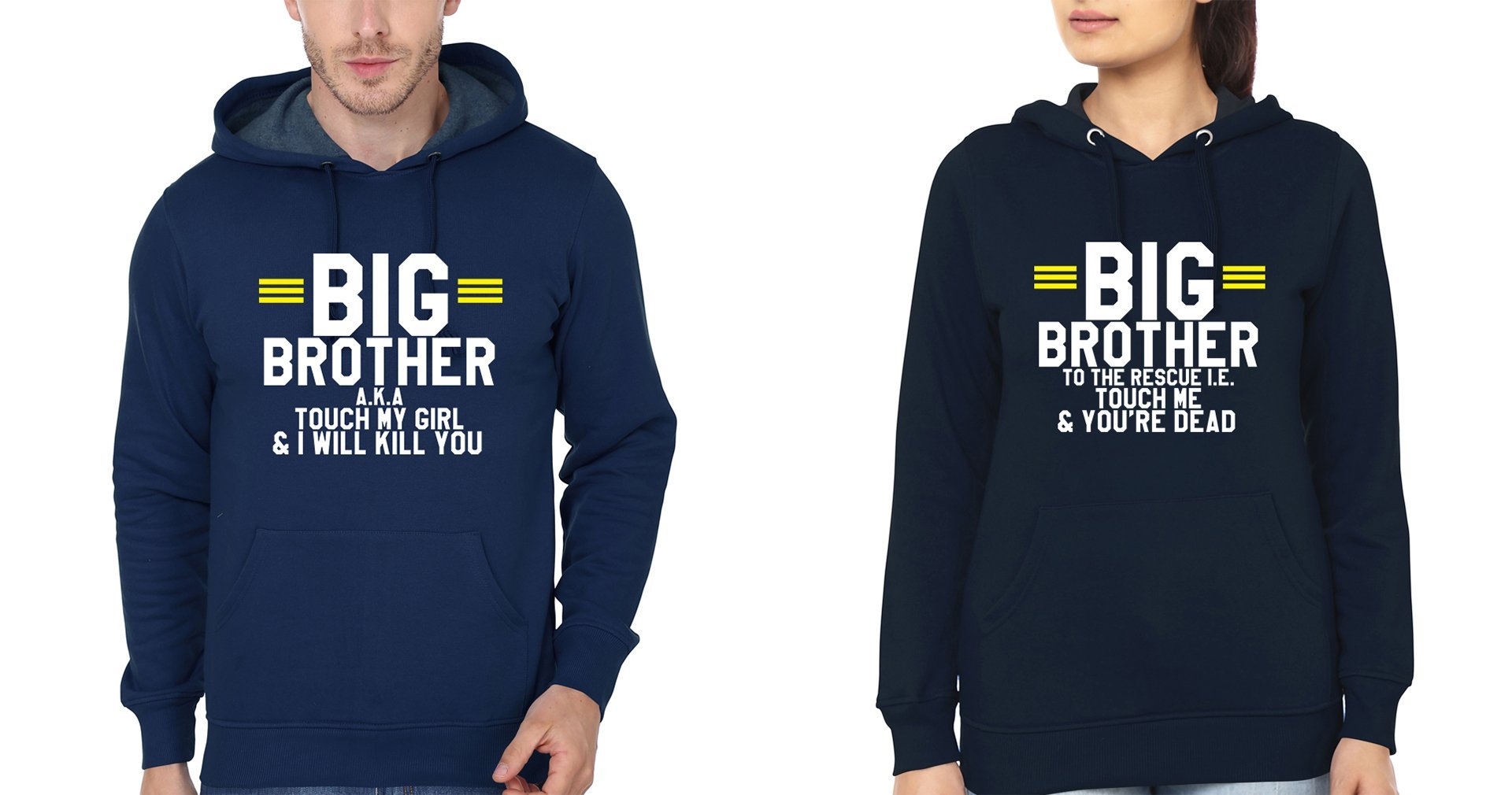 Big Brother-Sister Hoodies-FunkyTees - Funky Tees Club