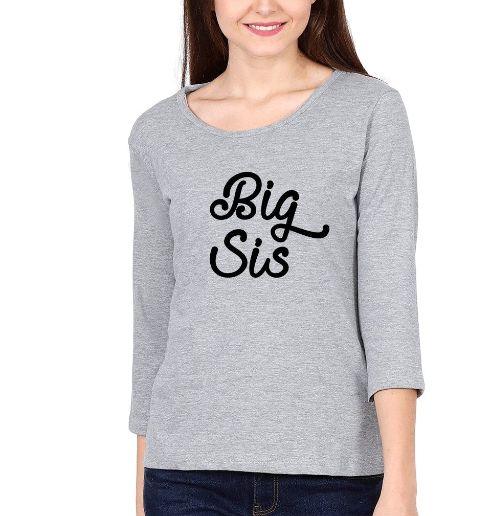 Big Lil Sis Sister Sister Full Sleeves T-Shirts -FunkyTees - Funky Tees Club