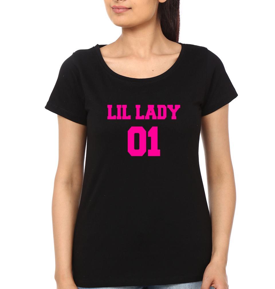 Big Man 01 Lil Lady 01 Father and Daughter Matching T-Shirt- FunkyTeesClub - Funky Tees Club