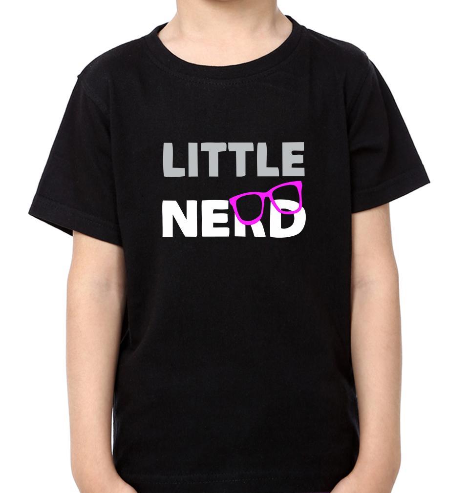 Big Nerd Little Nerd Father and Son Matching T-Shirt- FunkyTeesClub - Funky Tees Club