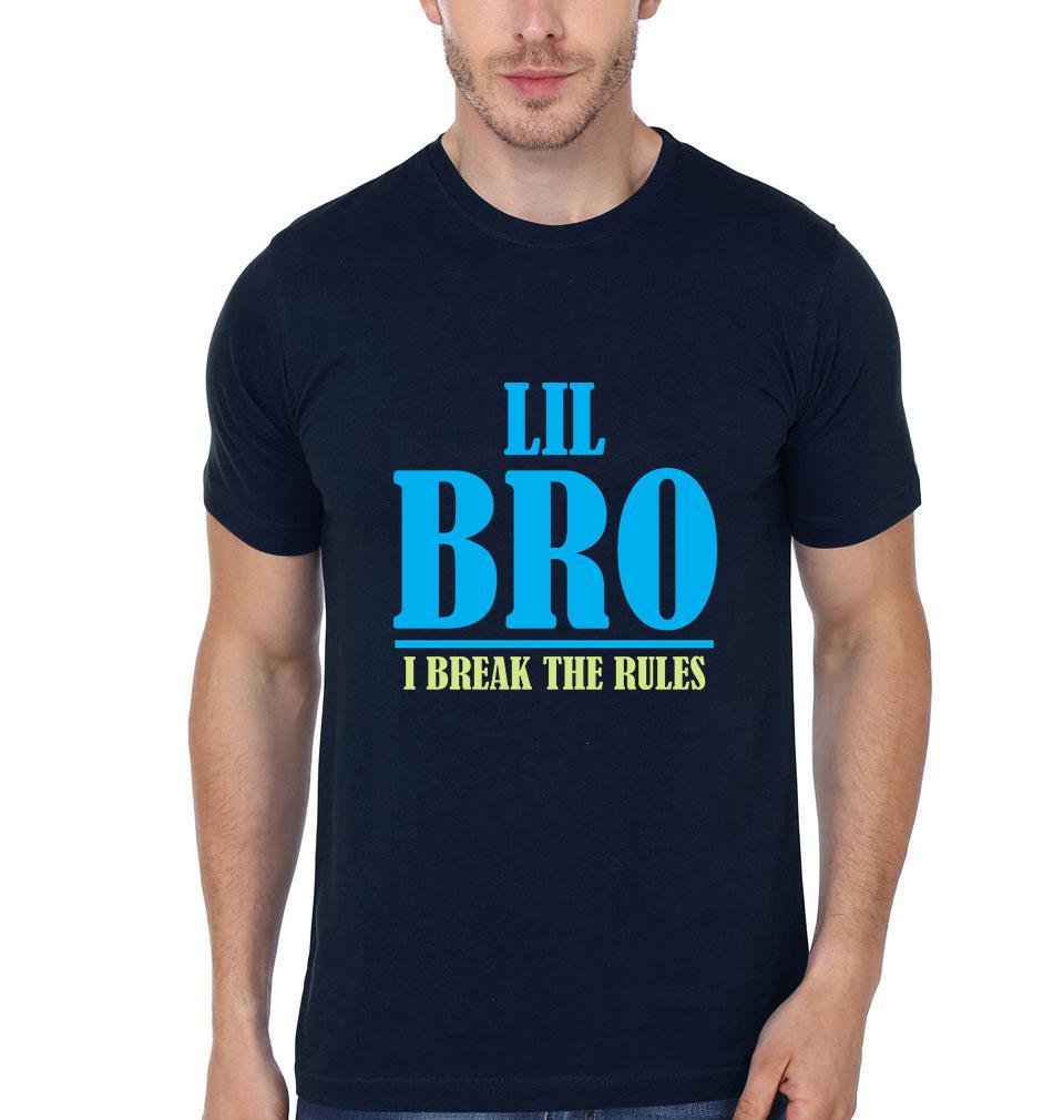 Big Sis Make The Rules Lil Bro Break The Rules Brother-Sister Half Sleeves T-Shirts -FunkyTees - Funky Tees Club