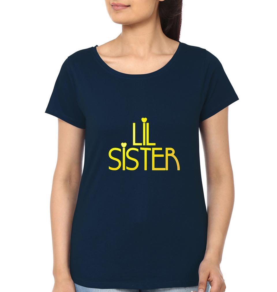 Big Sister Lil Sister Sister Half Sleeves T-Shirts -FunkyTees - Funky Tees Club