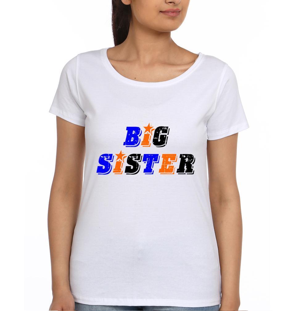 Big Sister Lil Sister Sister Half Sleeves T-Shirts -FunkyTees - Funky Tees Club