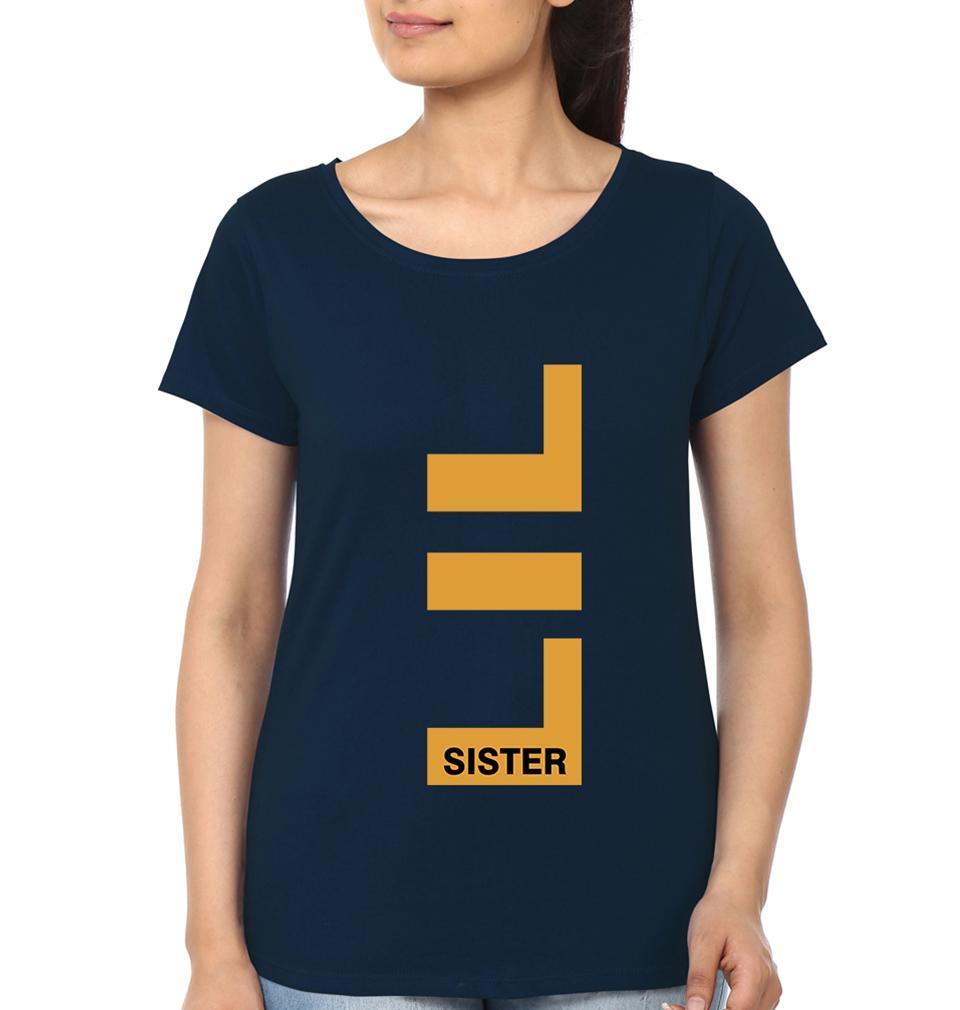 Big Sister Lil Sister Sister Half Sleeves T-Shirts -FunkyTees - Funky Tees Club