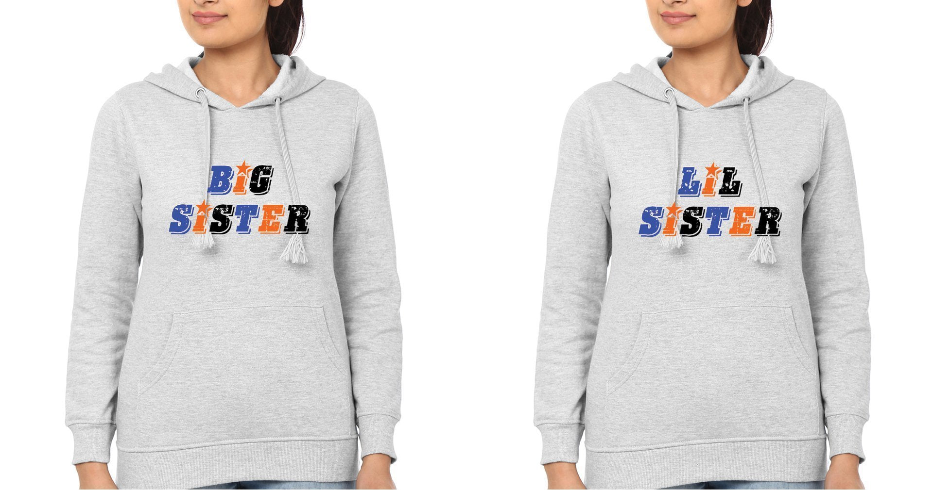 Big Sister Lil Sister Sister Hoodies-FunkyTees - Funky Tees Club