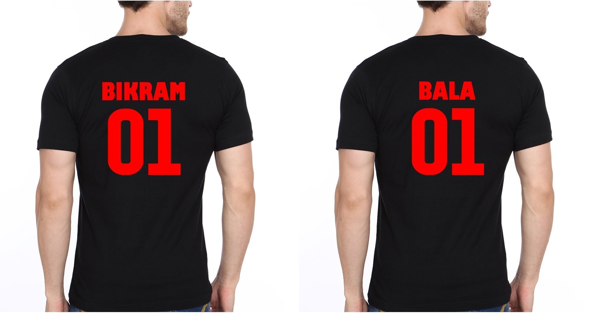 BIKRAM BALA BFF Half Sleeves T-Shirts-FunkyTees - Funky Tees Club