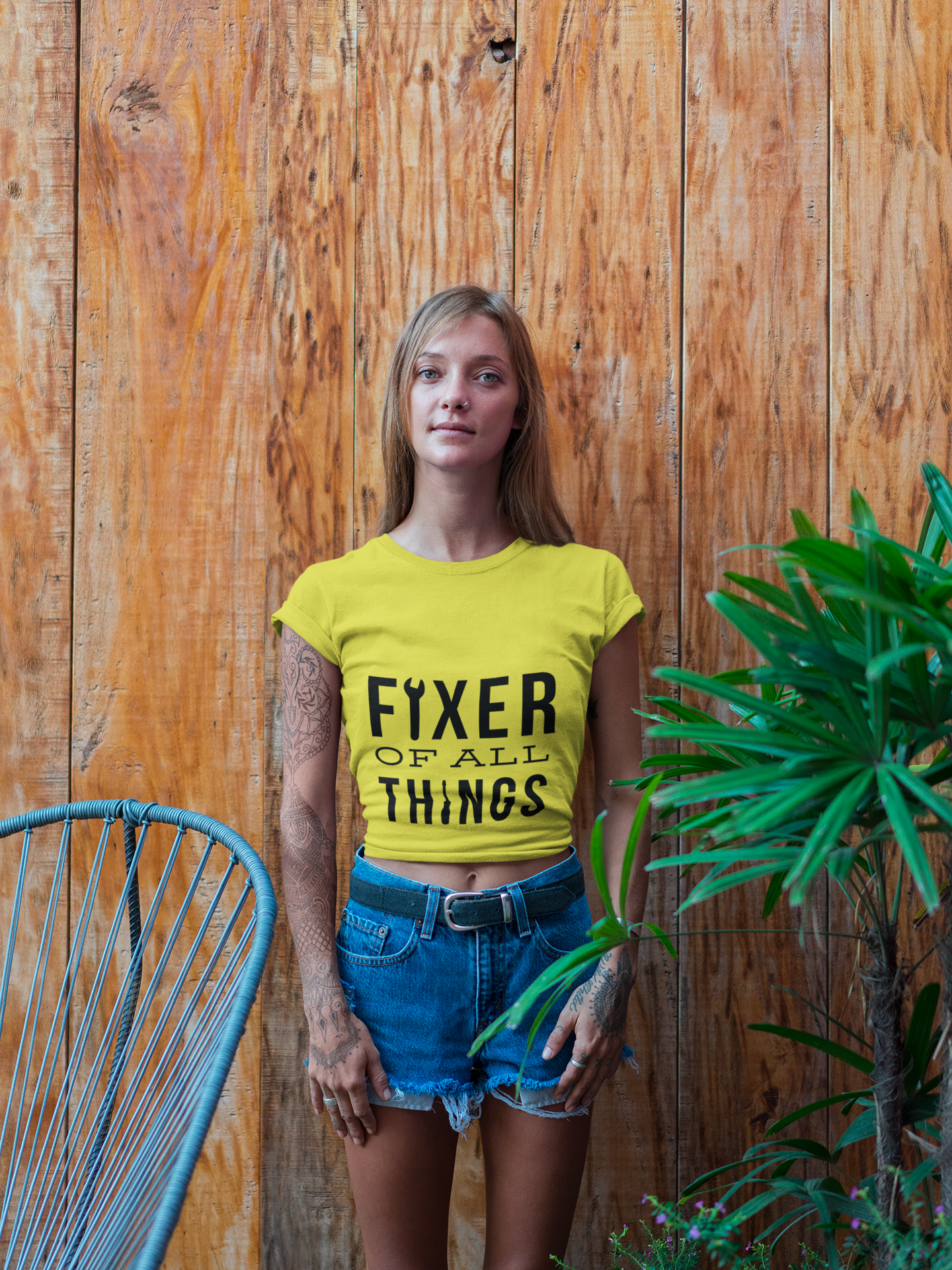 Fixer of all things Women Crop Top- FunkyTeesClub