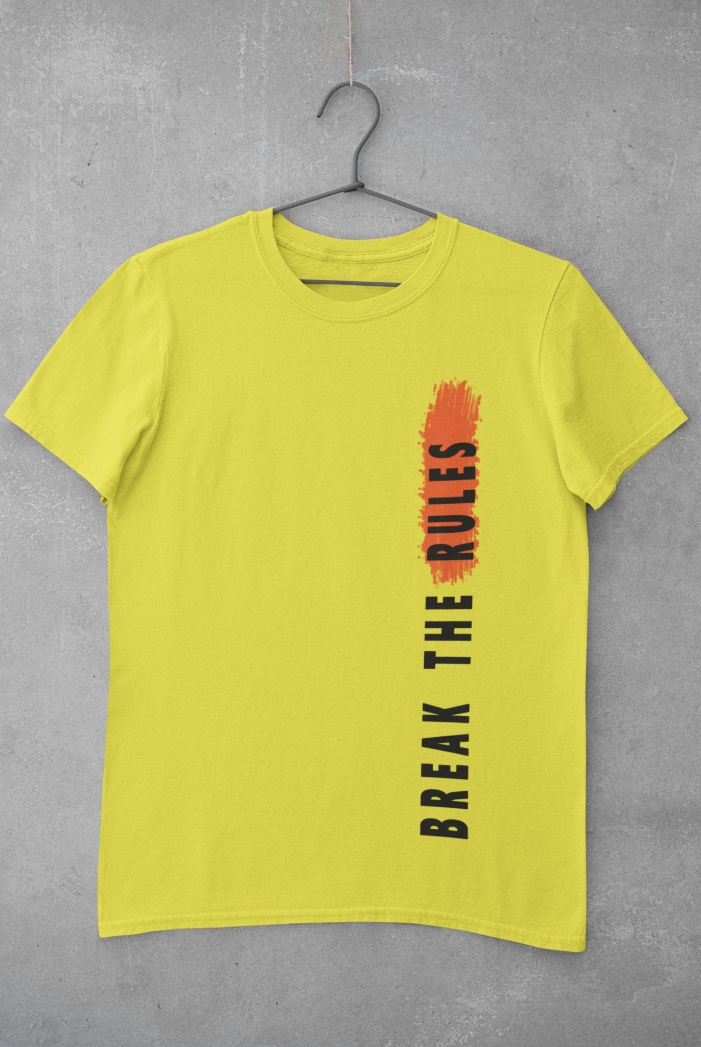 Break The Rules Women Half Sleeves T-shirt- FunkyTeesClub - Funky Tees Club