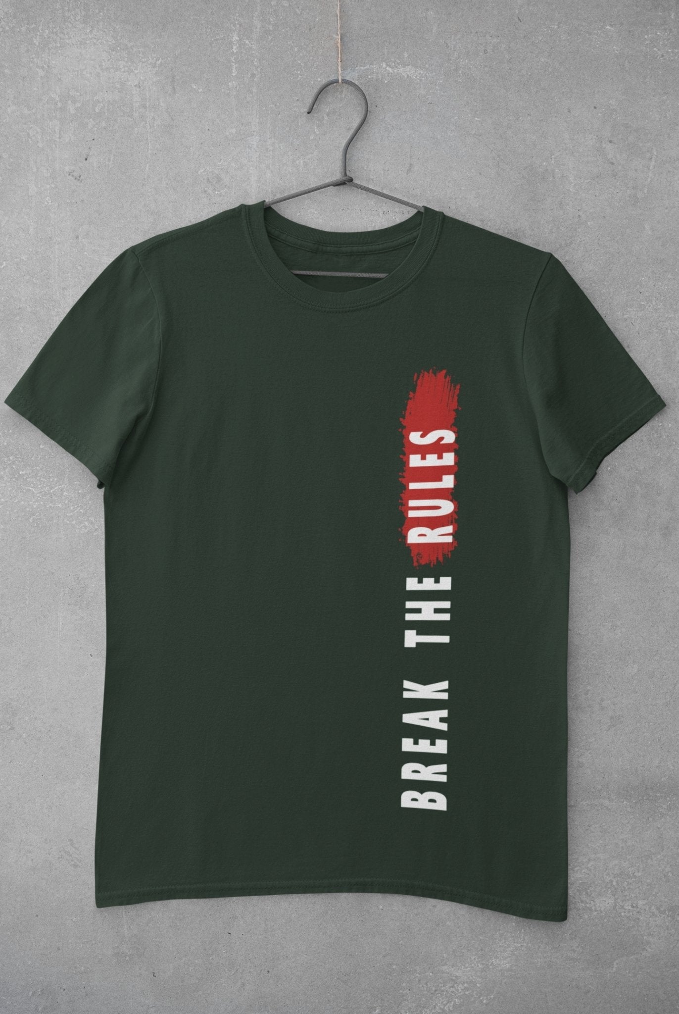 Break The Rules Women Half Sleeves T-shirt- FunkyTeesClub - Funky Tees Club