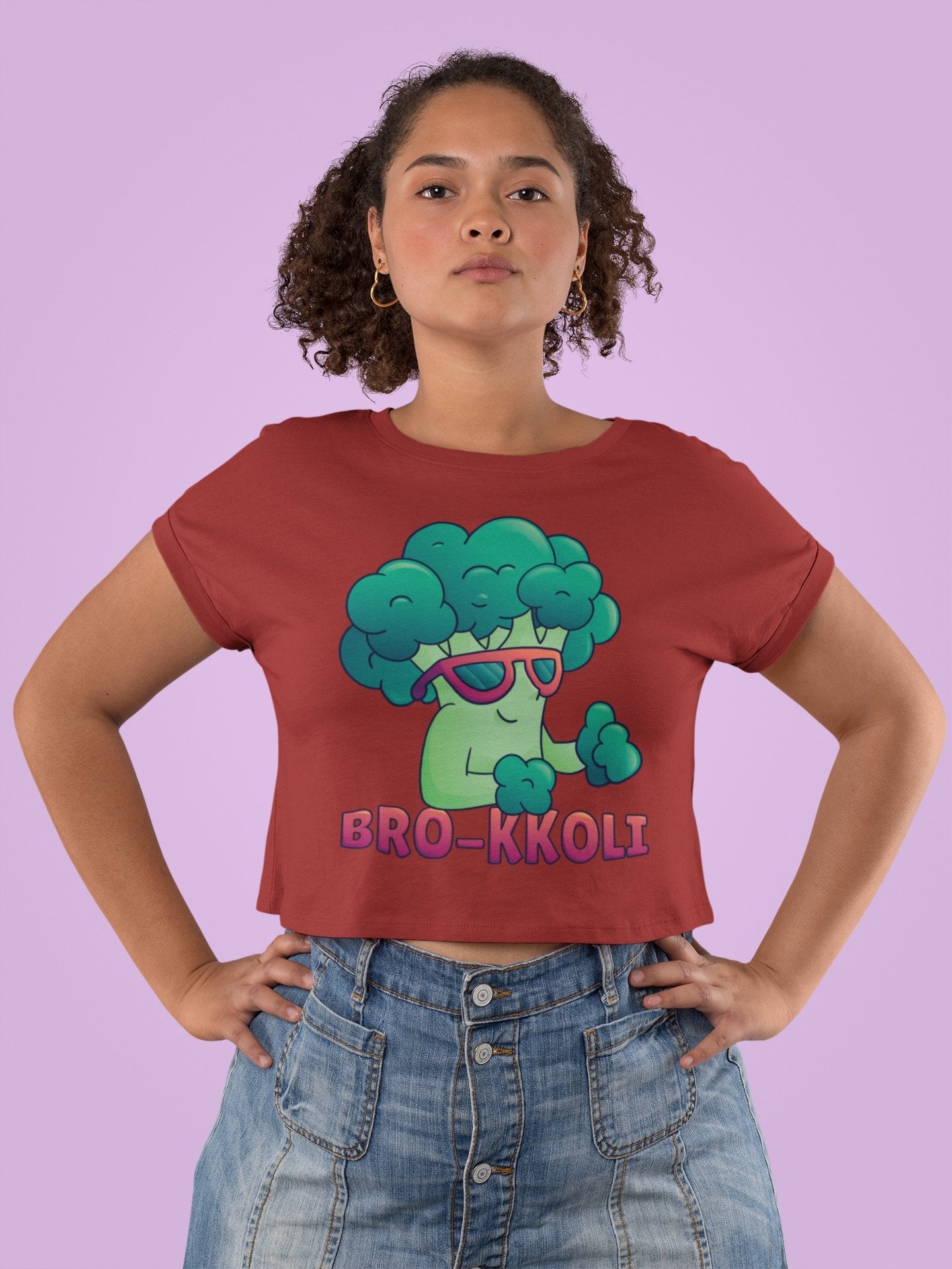 Bro kkoli Month Women Crop Top- FunkyTeesClub - Funky Tees Club
