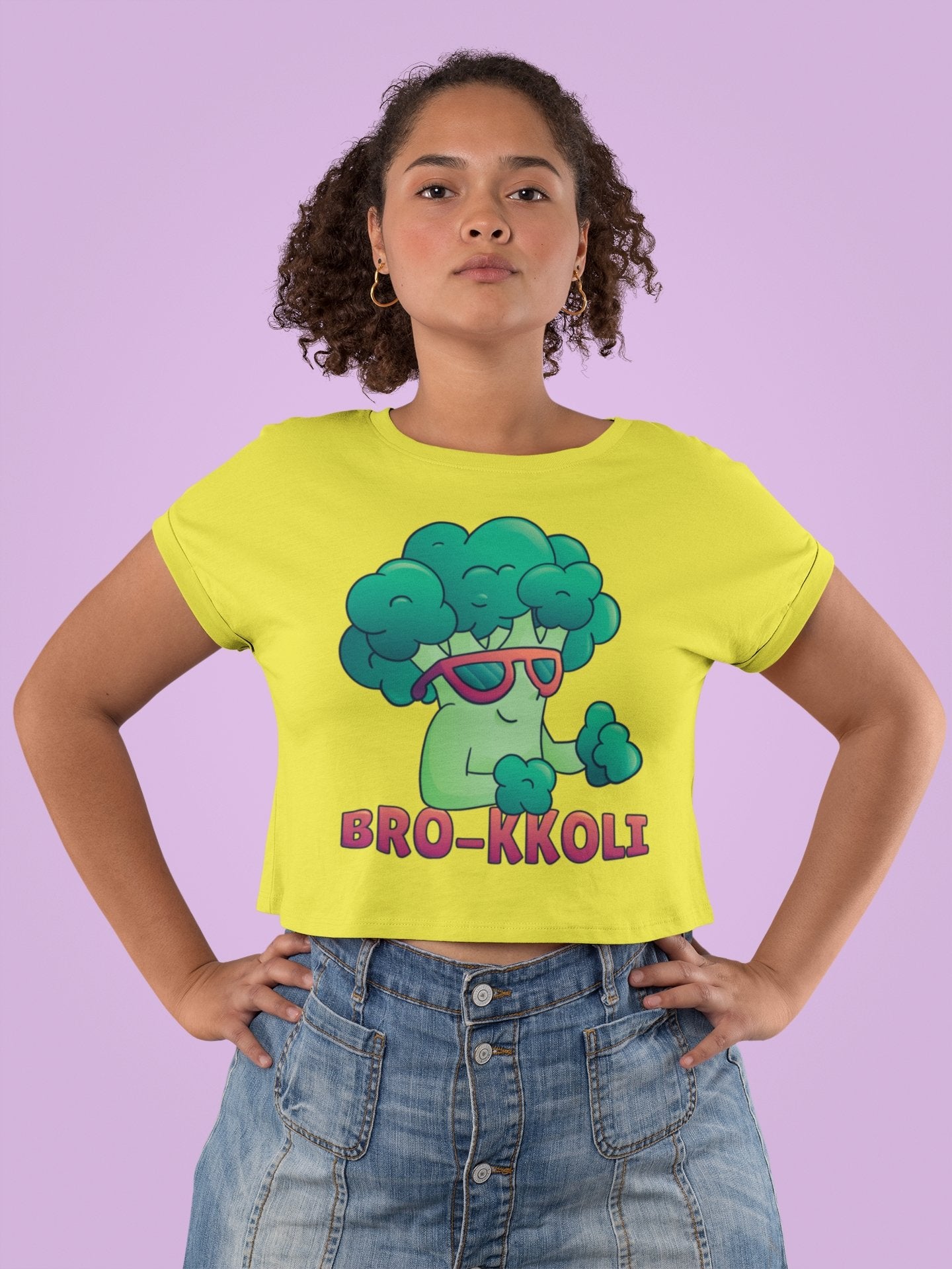 Bro kkoli Month Women Crop Top- FunkyTeesClub - Funky Tees Club