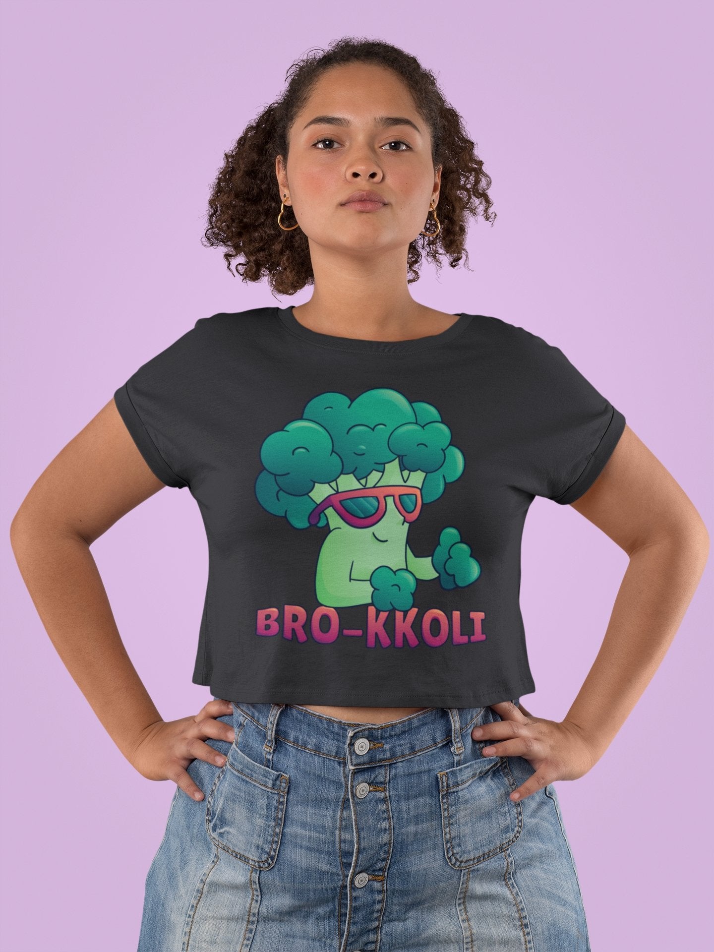 Bro kkoli Month Women Crop Top- FunkyTeesClub - Funky Tees Club