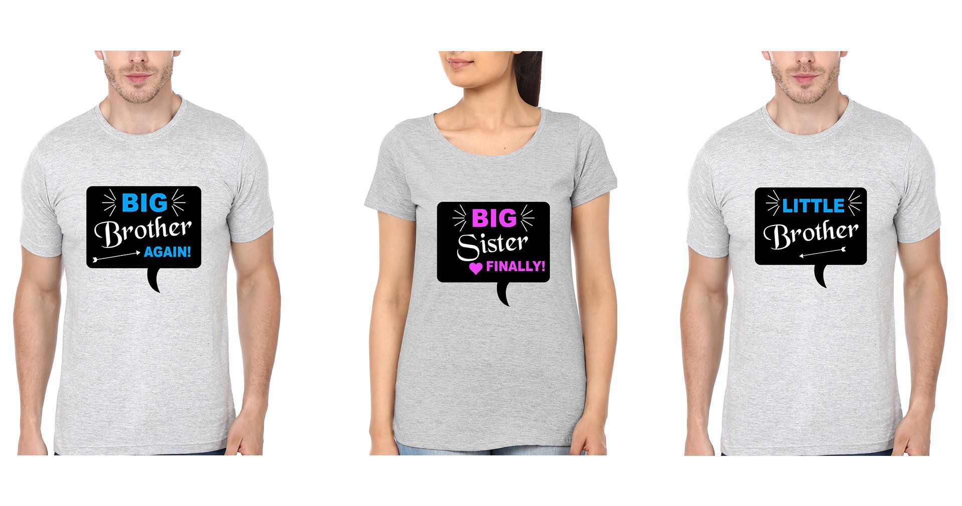 Brother-Sister Half Sleeves T-Shirts -FunkyTees - Funky Tees Club