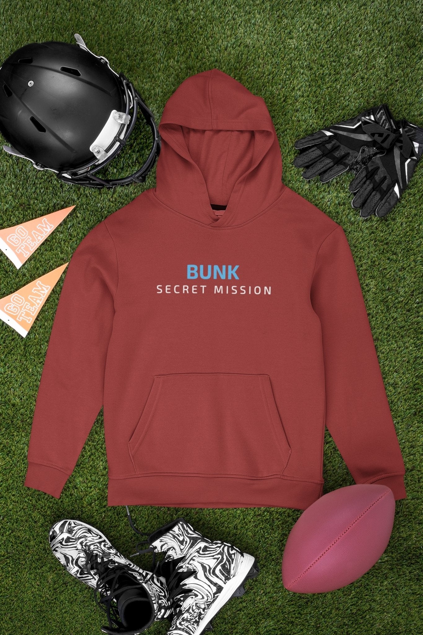 Bunk Secret Mission Typography Men Hoodies-FunkyTeesClub - Funky Tees Club